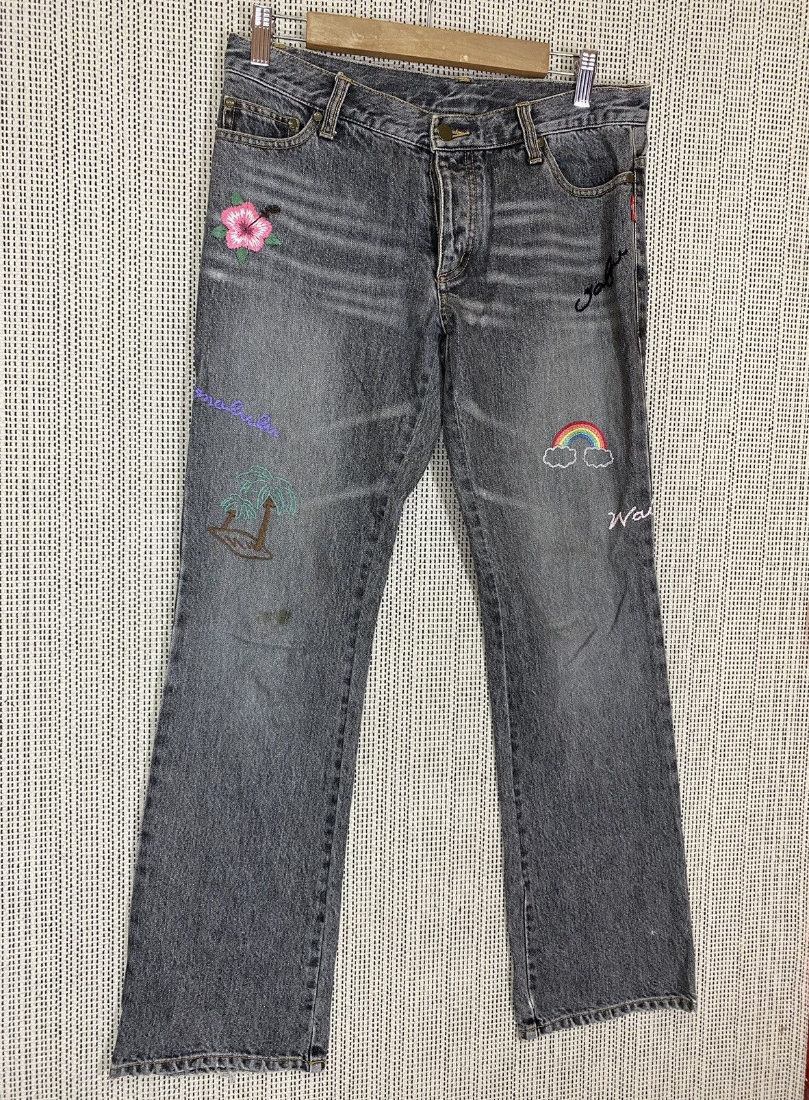Japanese Brand × Xlarge ‼️JAPANASE BRAND XGIRL FLARED DENIM‼️ Size US 32 / EU 48 - 2 Thumbnail