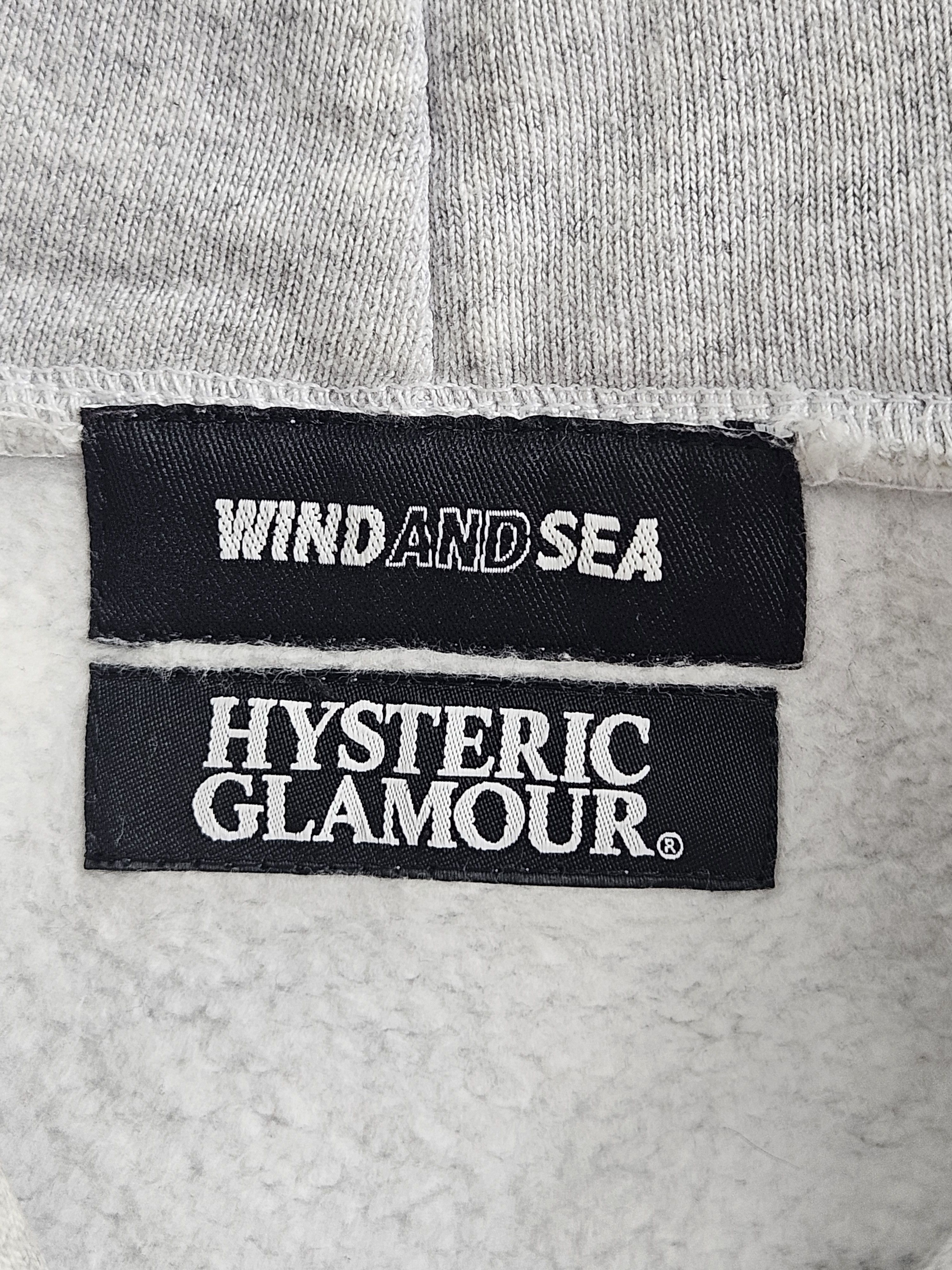 Hysteric Glamour × Japanese Brand Hysterical Glamour Wind and Sea puff logo hoodie sweater Size US L / EU 52-54 / 3 - 4 Thumbnail