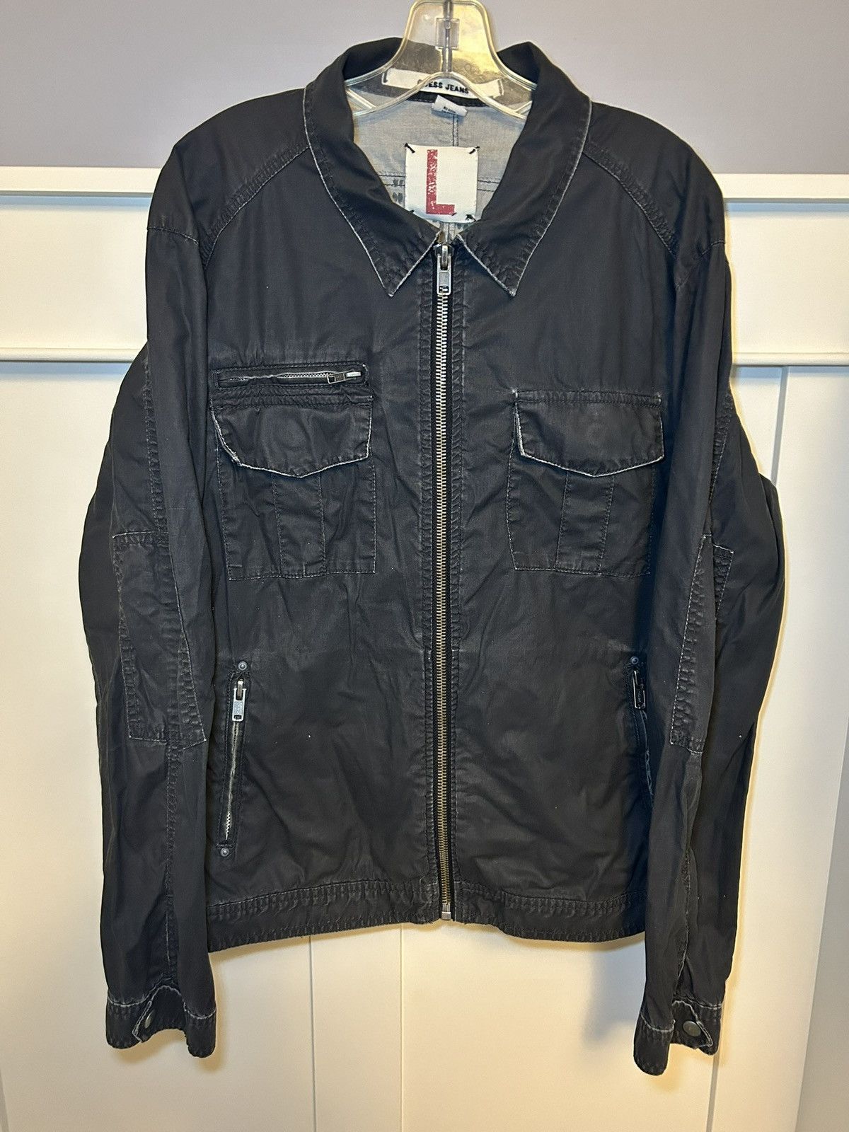 Guess Vintage Guess Jeans USA “margelia” stitch tag zip up jacket Size US L / EU 52-54 / 3 - 1 Thumbnail