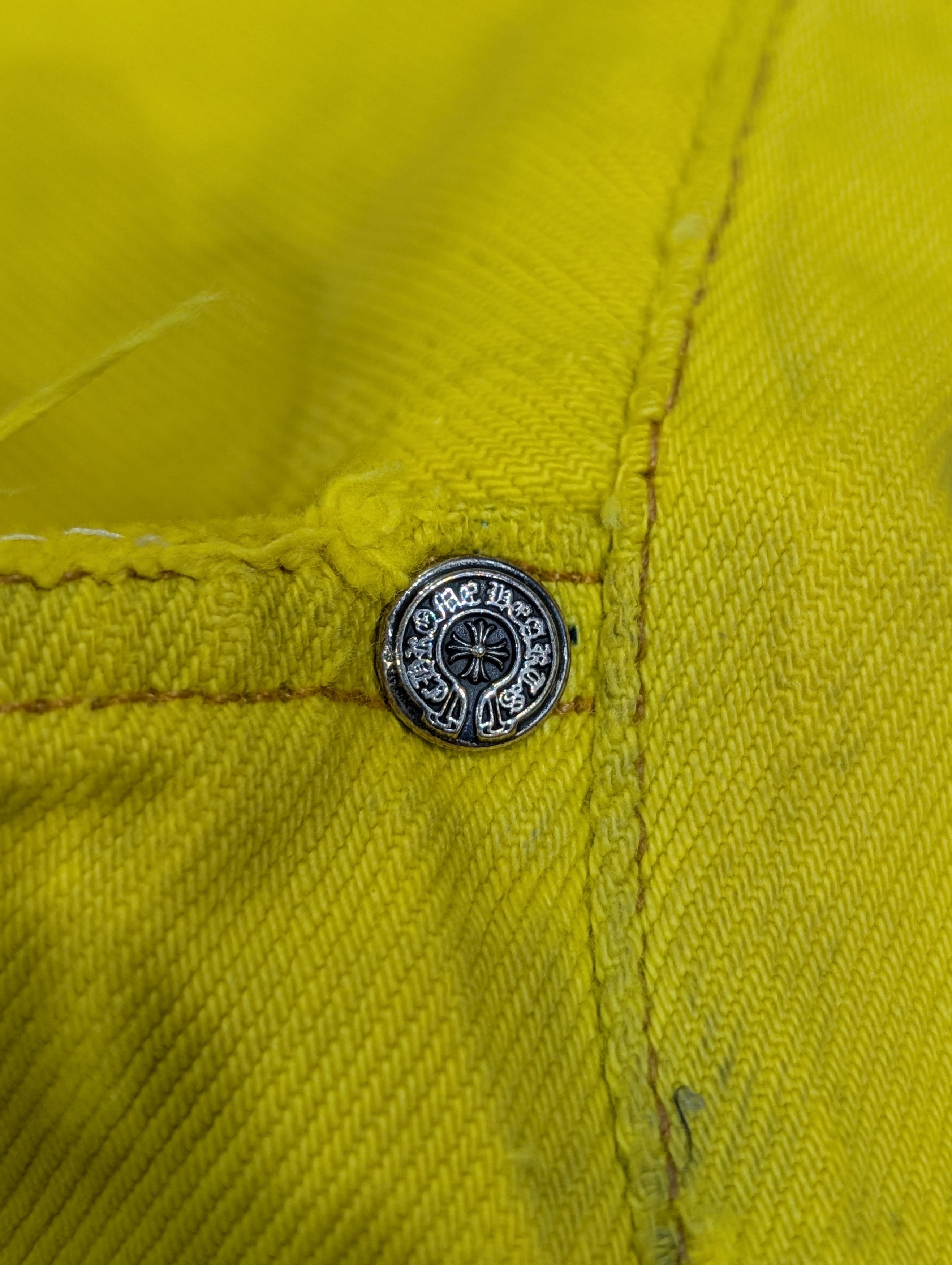 Chrome Hearts Chrome Hearts 2025 Yellow Vegas Cross Patch Levis Jeans Size US 38 / EU 54 - 16 Thumbnail