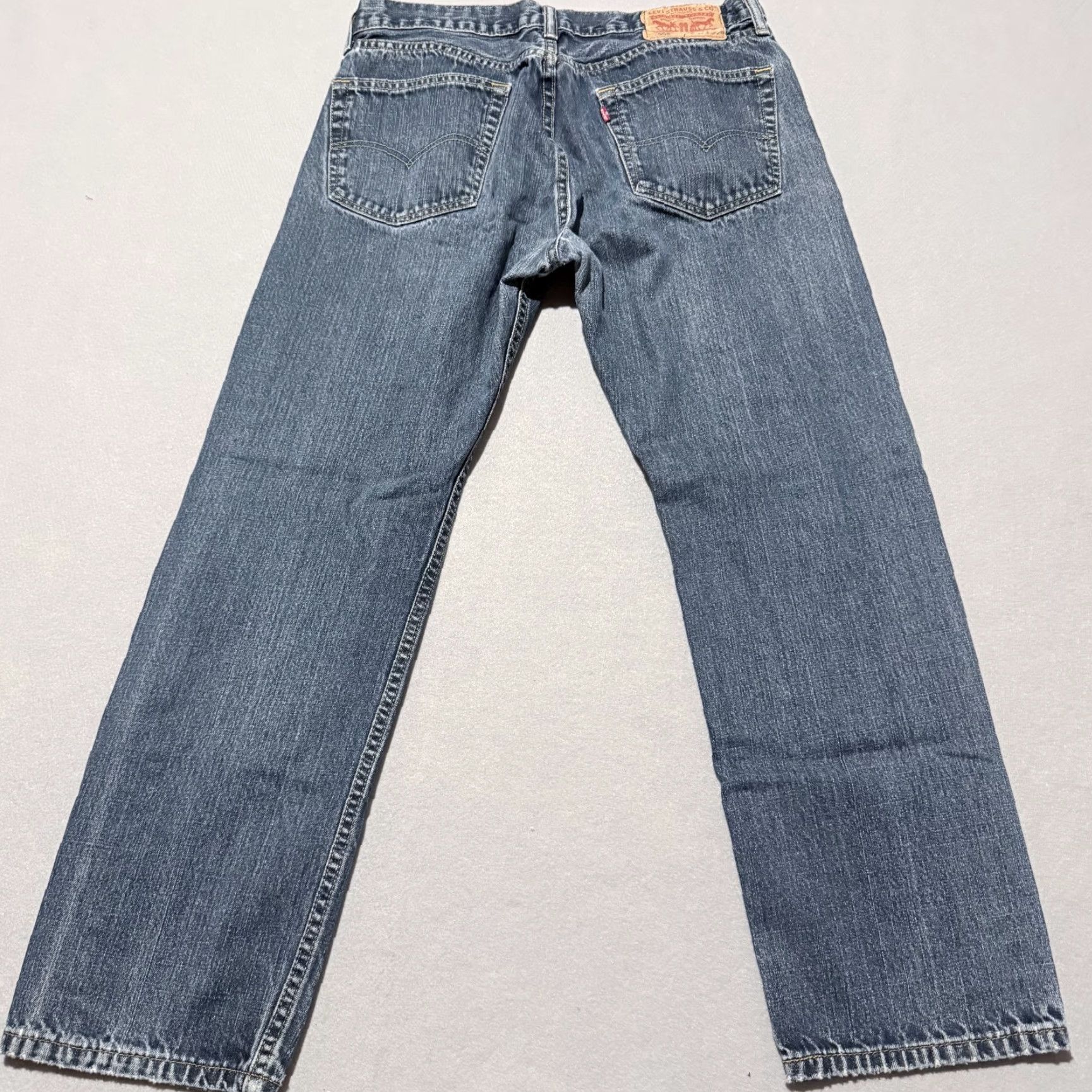 Levi's Levi’s 505 Jeans Men Blue Denim Mid-Rise Classic Straight Zip Fly - 32x27 Size US 32 / EU 48 - 2 Thumbnail