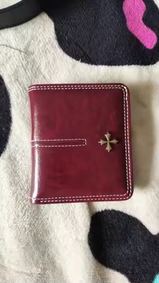 Japanese Brand PU Leather Cross Wallet (burgundy) Size ONE SIZE - 1 Thumbnail