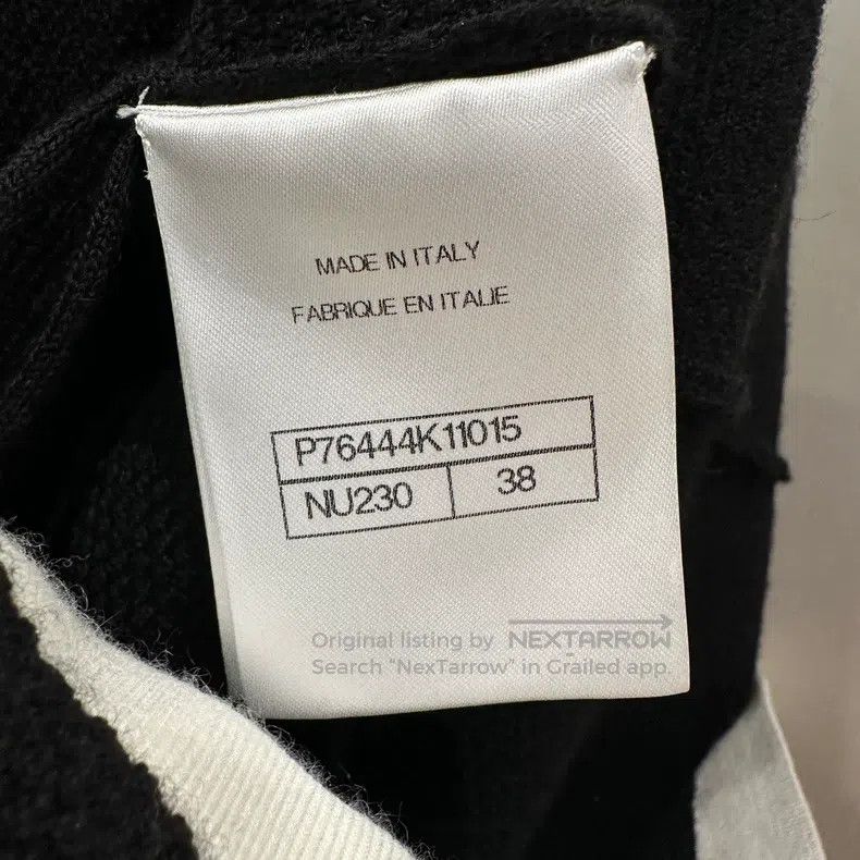 Chanel Chanel 24C black and white knitted short-sleeved dress Size XS / US 0-2 / IT 36-38 - 4 Thumbnail