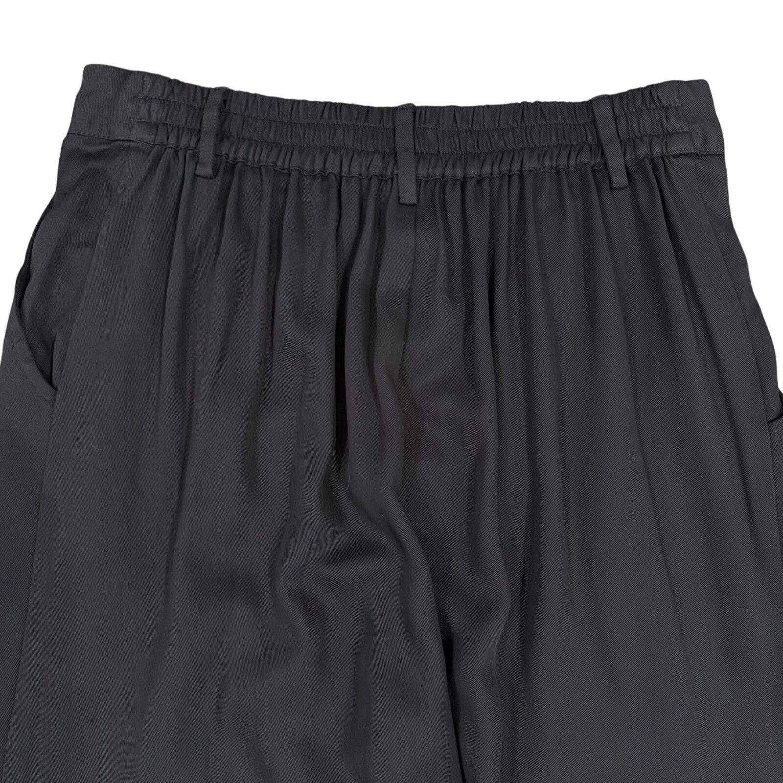 DONNI. DONNI. Twill Pleated Pants in Black, Size M Size 30" / US 8 / IT 44 - 9 Thumbnail