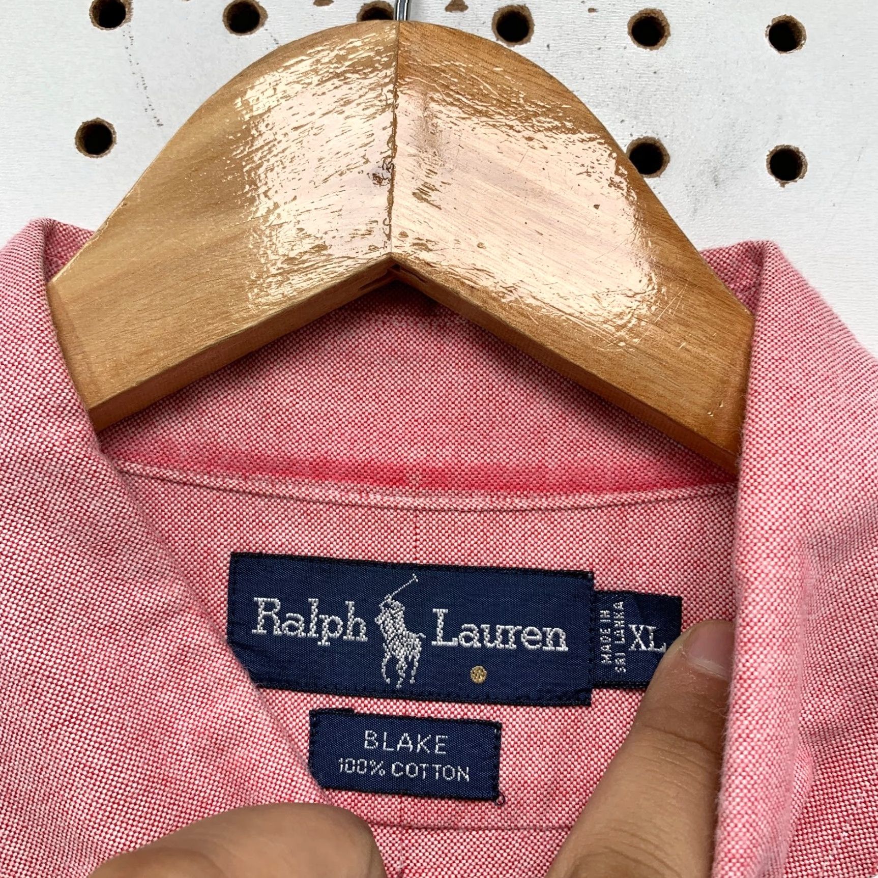 Polo Ralph Lauren Ralph Lauren Blake Button Shirt Mens XL Pink Cotton Short Sleeve Pony Preppy Size US XL / EU 56 / 4 - 4 Thumbnail