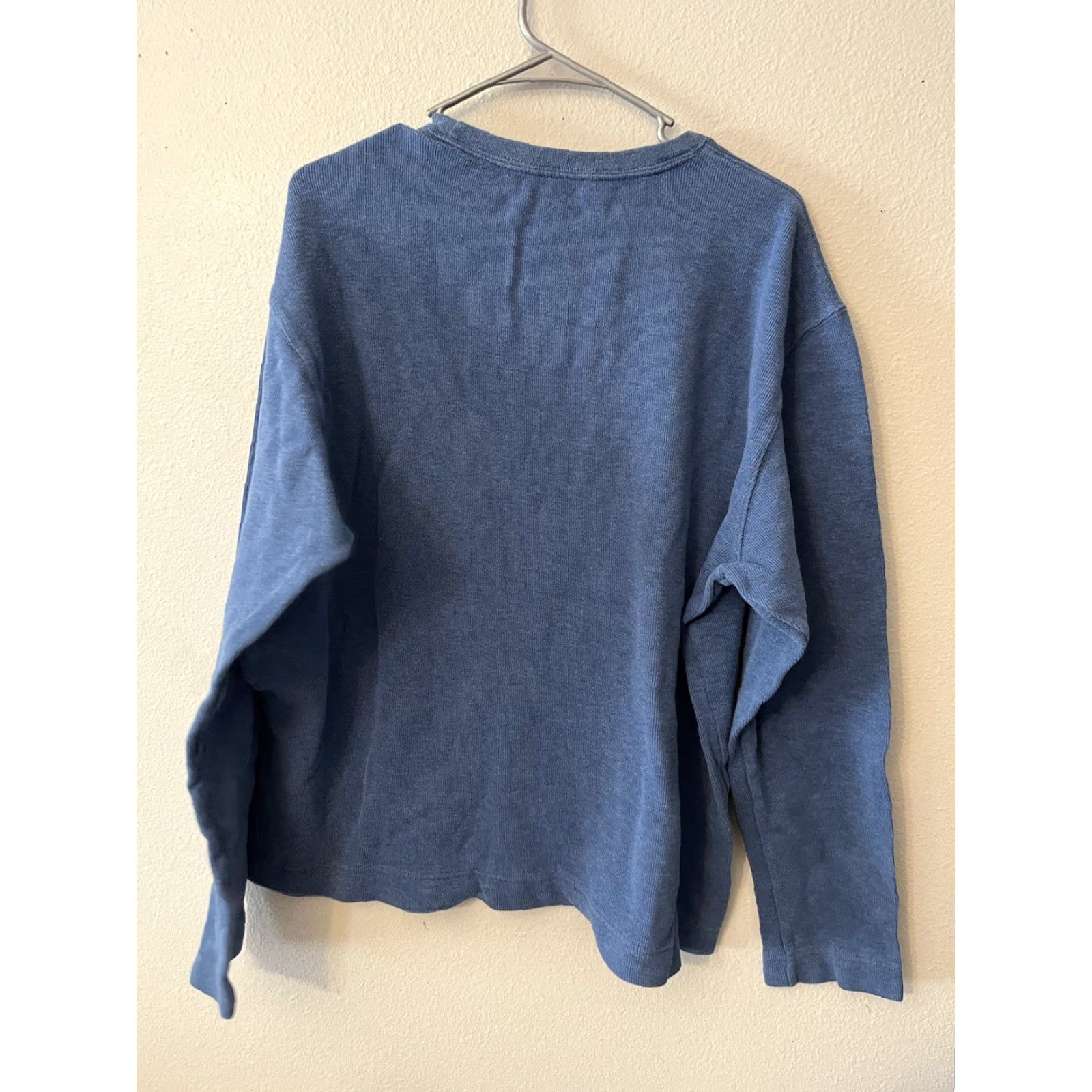 Gap Gap Sweater Men’s XL Solid Cotton Blue Crew Neck Long Sleeve Knit Pullover Size US XL / EU 56 / 4 - 3 Thumbnail