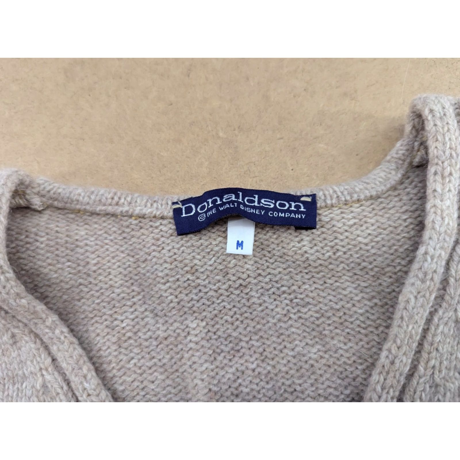 Vintage VINTAGE Donaldson Vest Mens Medium Beige Mickey Mouse V Neck Wool Shirt Size US M / EU 48-50 / 2 - 7 Thumbnail