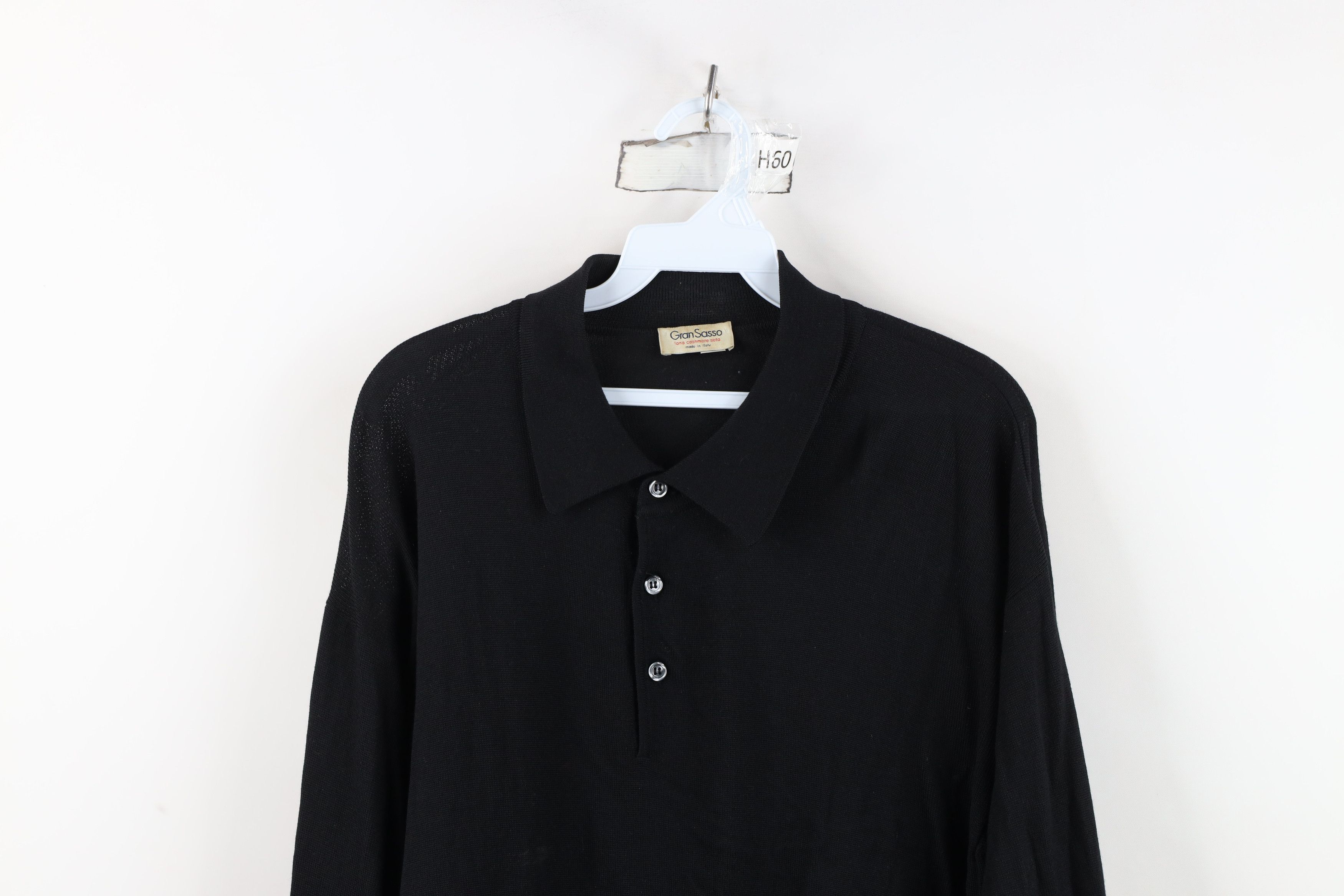 Vintage Vintage 90s Streetwear Cashmere Blend Knit Collared Sweater Size US XXL / EU 58 / 5 - 2 Thumbnail