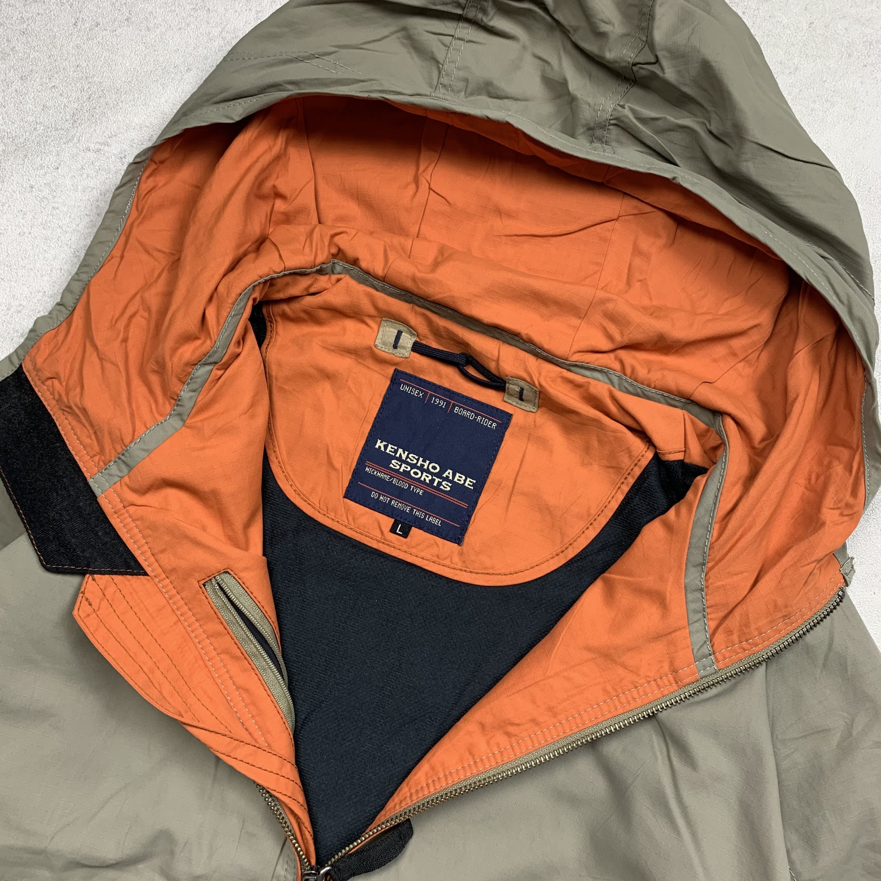 Japanese Brand Vintage Kensho Abe Cagoule Half Zip Jacket Size US L / EU 52-54 / 3 - 9 Thumbnail