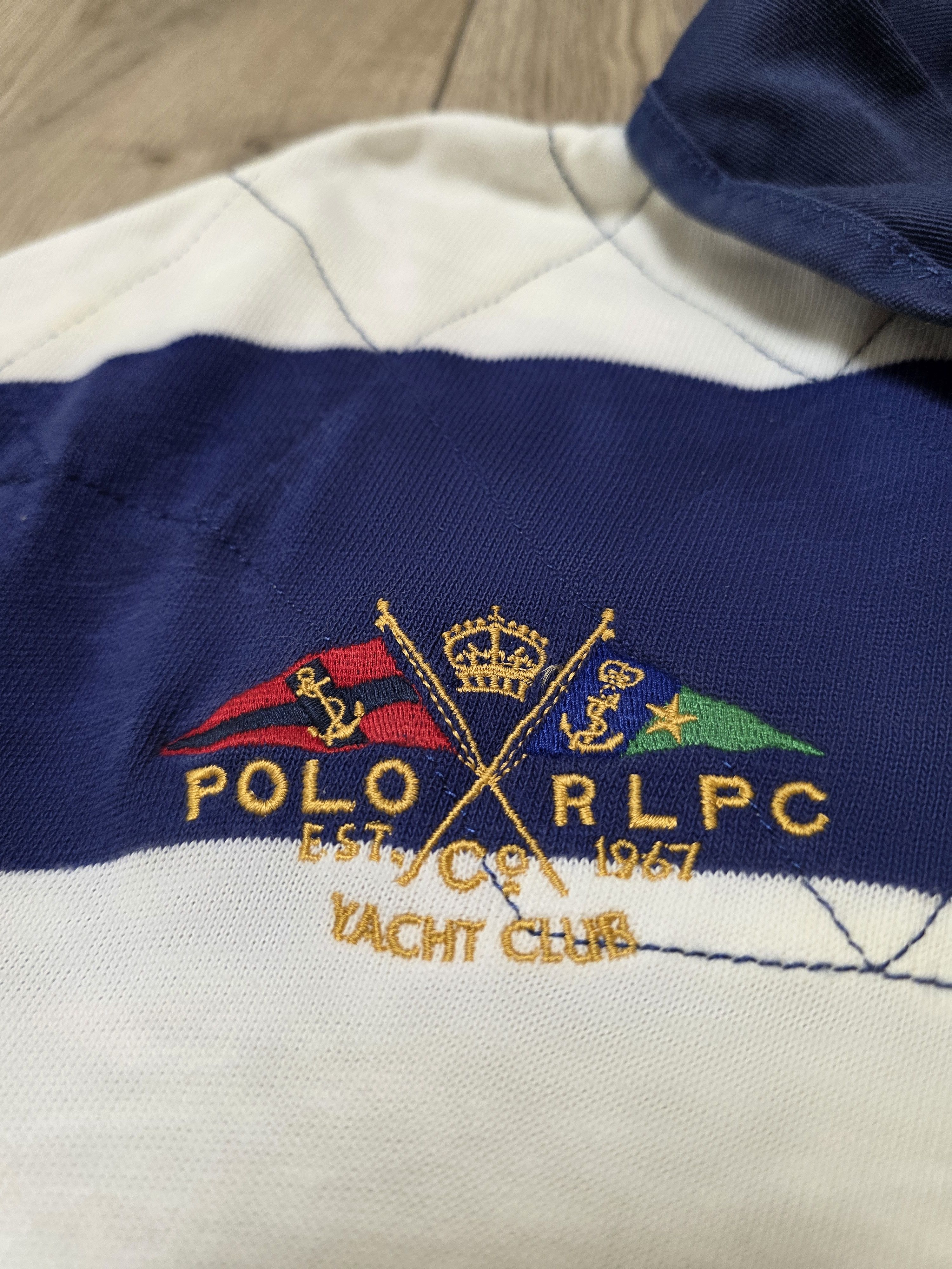 Polo Ralph Lauren POLO RALPH LAUREN VINTAGE RUGBY SHIRT 90s LONG STRIPED Size US XXL / EU 58 / 5 - 5 Thumbnail