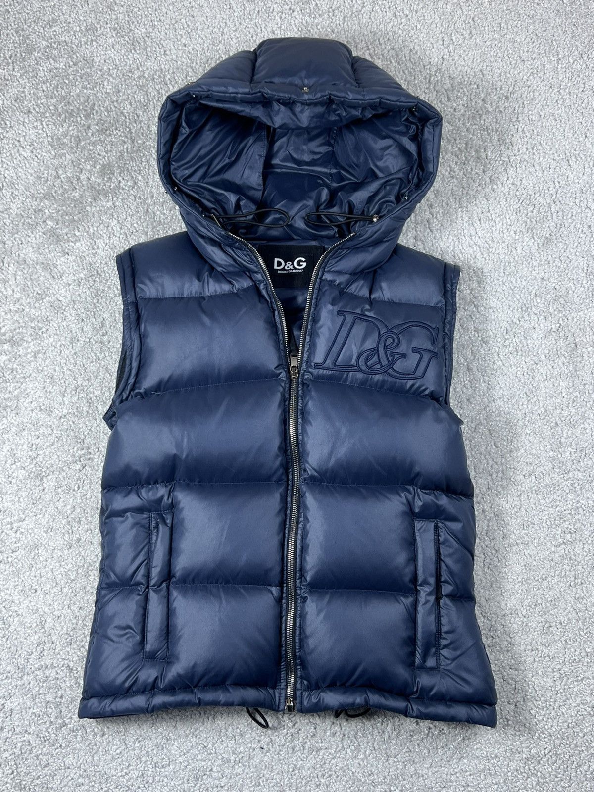 Dolce & Gabbana Dolce & Gabbana DG Shine Blue Puffer Jacket Size US S / EU 44-46 / 1 - 17 Thumbnail