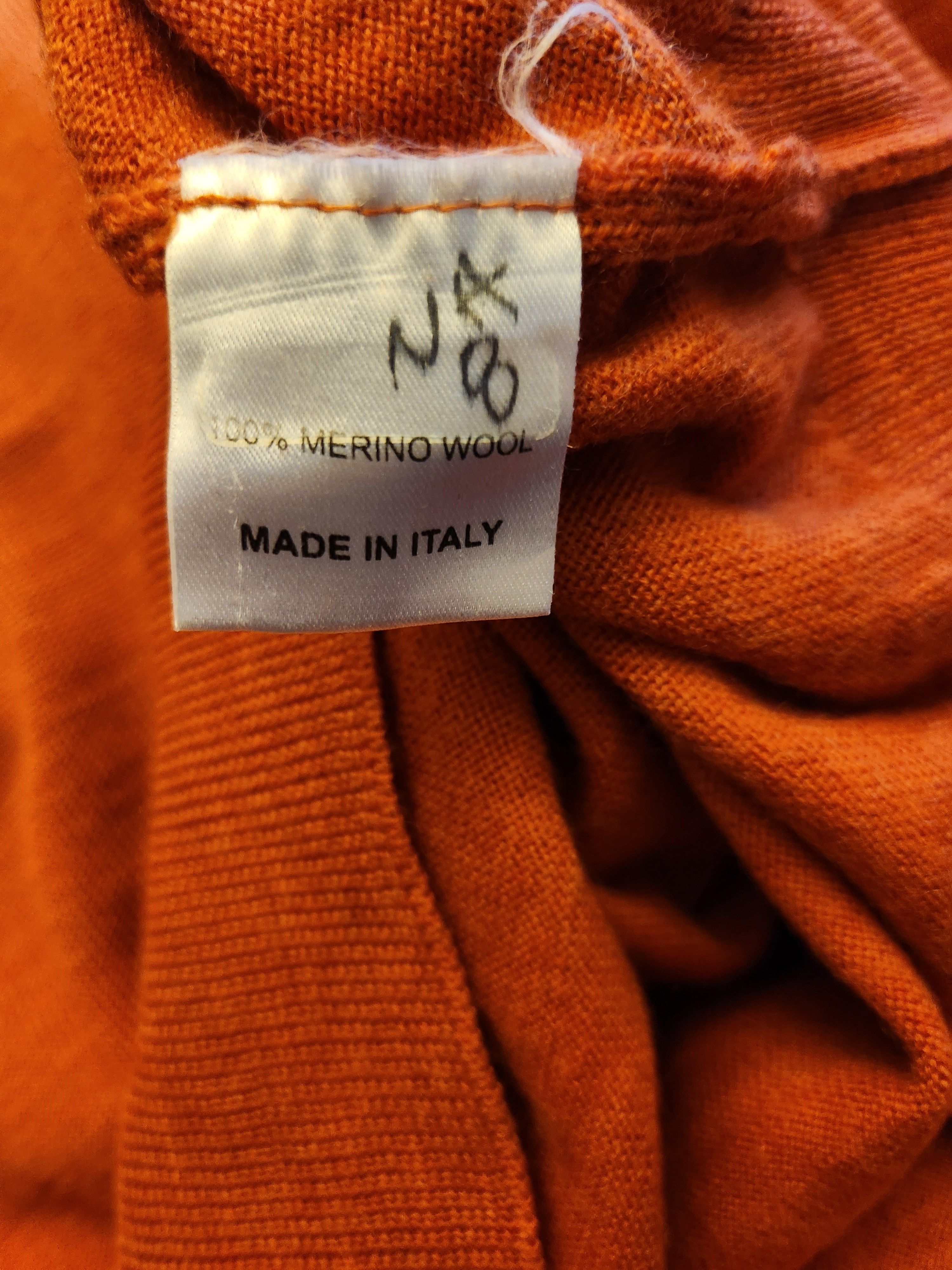 Robert Talbott Made in Italy 100% Merino Wool 1/4 Zip Pullover Sweater Size US L / EU 52-54 / 3 - 3 Thumbnail