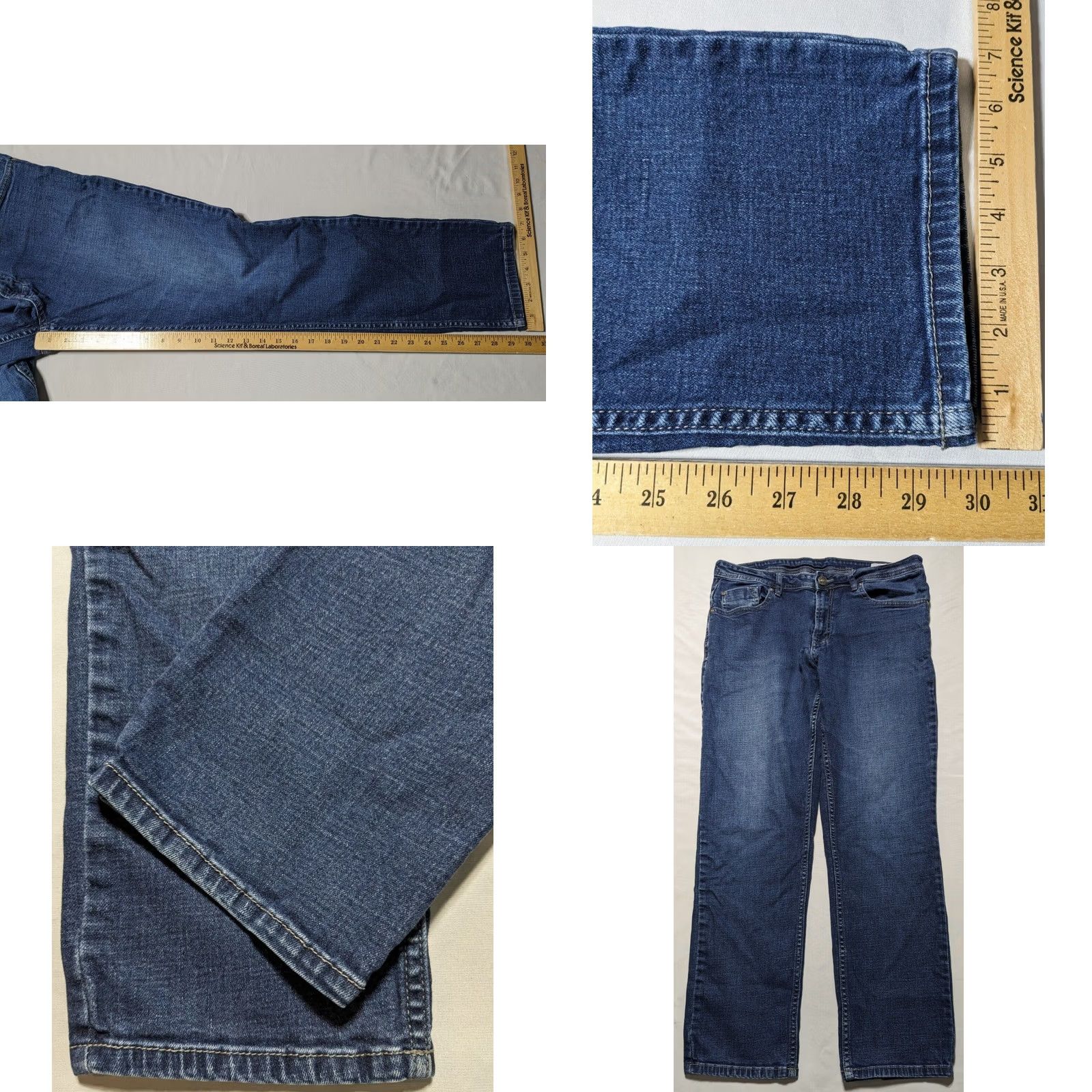 Buffalo David Bitton BUFFALO DAVID BITTON JACKSON STRAIGHT STRETCH Men 36X30 Cotton Blend Blue Jeans Size US 36 / EU 52 - 9 Thumbnail