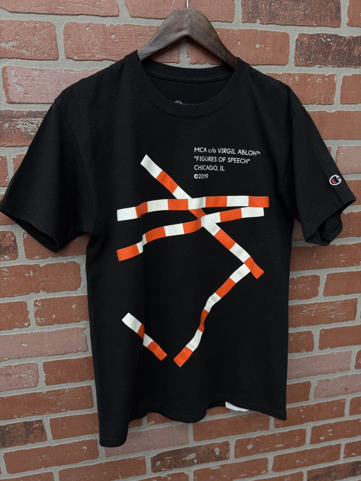 Off-White Off White Champion Tee Shirt Virgil Abloh Size M Size US M / EU 48-50 / 2 - 2 Thumbnail
