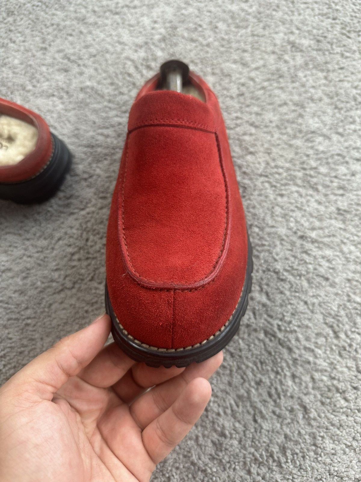Ugg UGG Australia COTTAGE CLOG Red SLIP ON Slippers Rare Size 10 Size US 10 / IT 40 - 3 Thumbnail