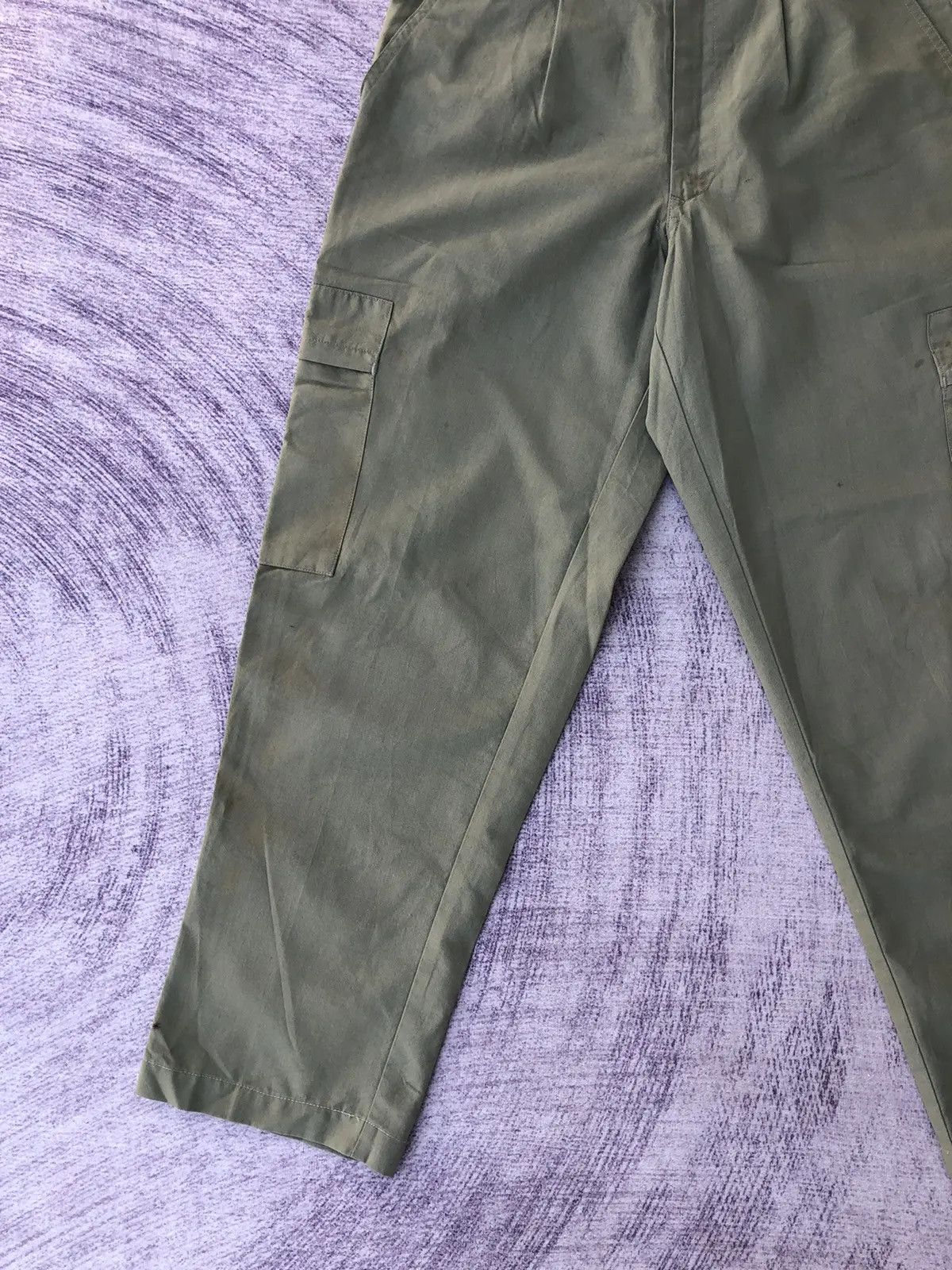 Japanese Brand Japanese Green Cargo Pants Multipocket Tactical Utility Size US 27 - 4 Thumbnail