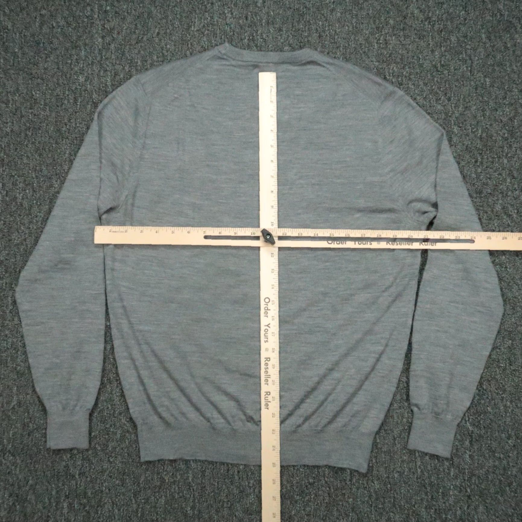 Suitsupply Suitsupply Sweater Mens Large Gray Merino Wool Pullover Crew Long Sleeve Slim Knit Crew Neck Casual Mens Regular L Gray Wool Sweater Pullover Size US L / EU 52-54 / 3 - 5 Thumbnail