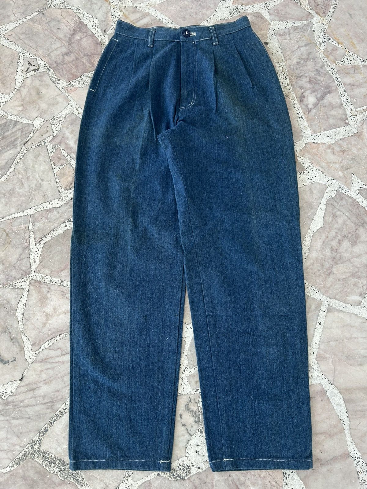 Hai Sporting Gear Issey Miyake Parachute Blue Pants Size 25" / US 0 / IT 36 - 1 Thumbnail