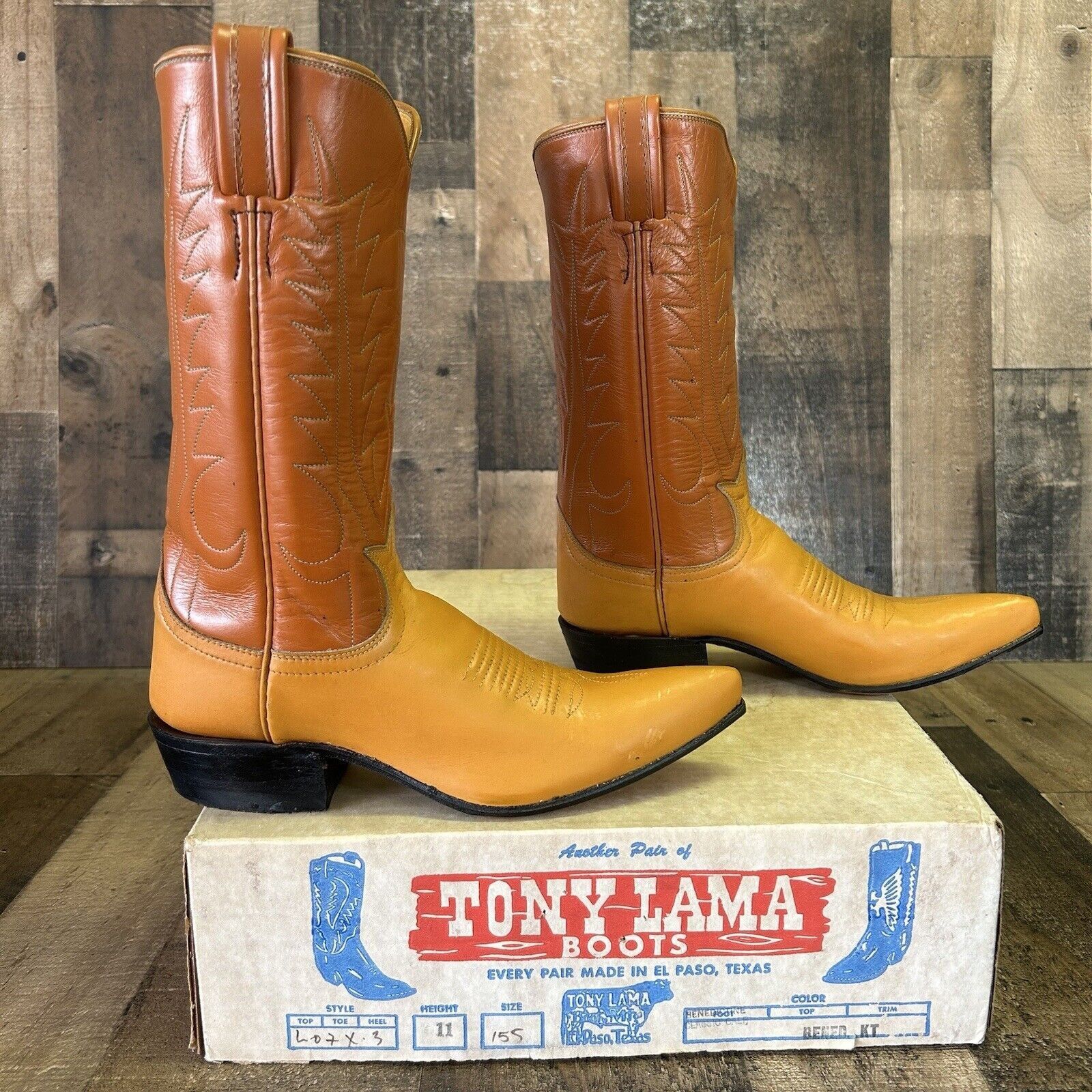 Tony Lama Tony Lama Vintage Gold Label Cowboy Boots Womens 5.5 A Size US 5.5 / IT 35.5 - 11 Thumbnail