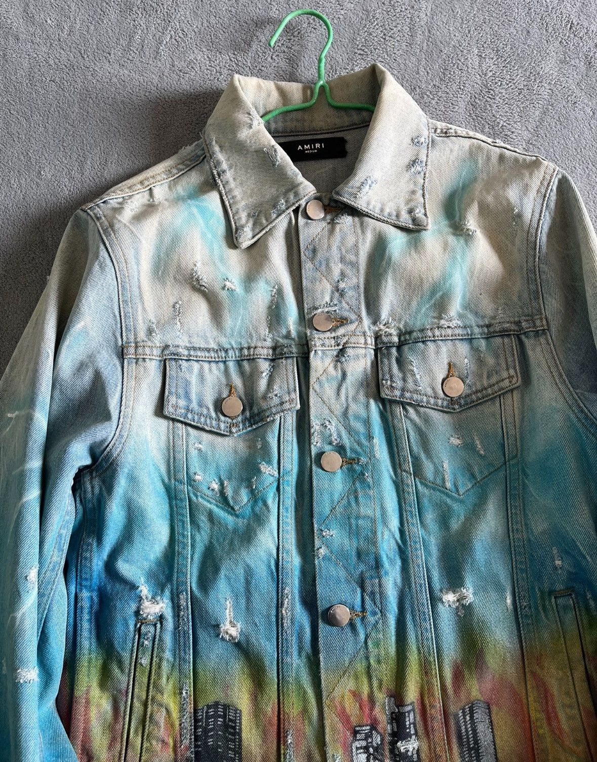 Amiri Amiri 19SS Vintage Airbrush Hollywood Trucker Jacket 2502-N Size US M / EU 48-50 / 2 - 3 Thumbnail