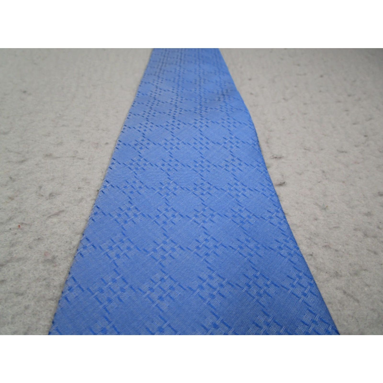 Donna Karan Donna Karan Neck Tie One Size Blue Silk Abstract Designer Luxury Made in USA Mens Size ONE SIZE - 2 Thumbnail
