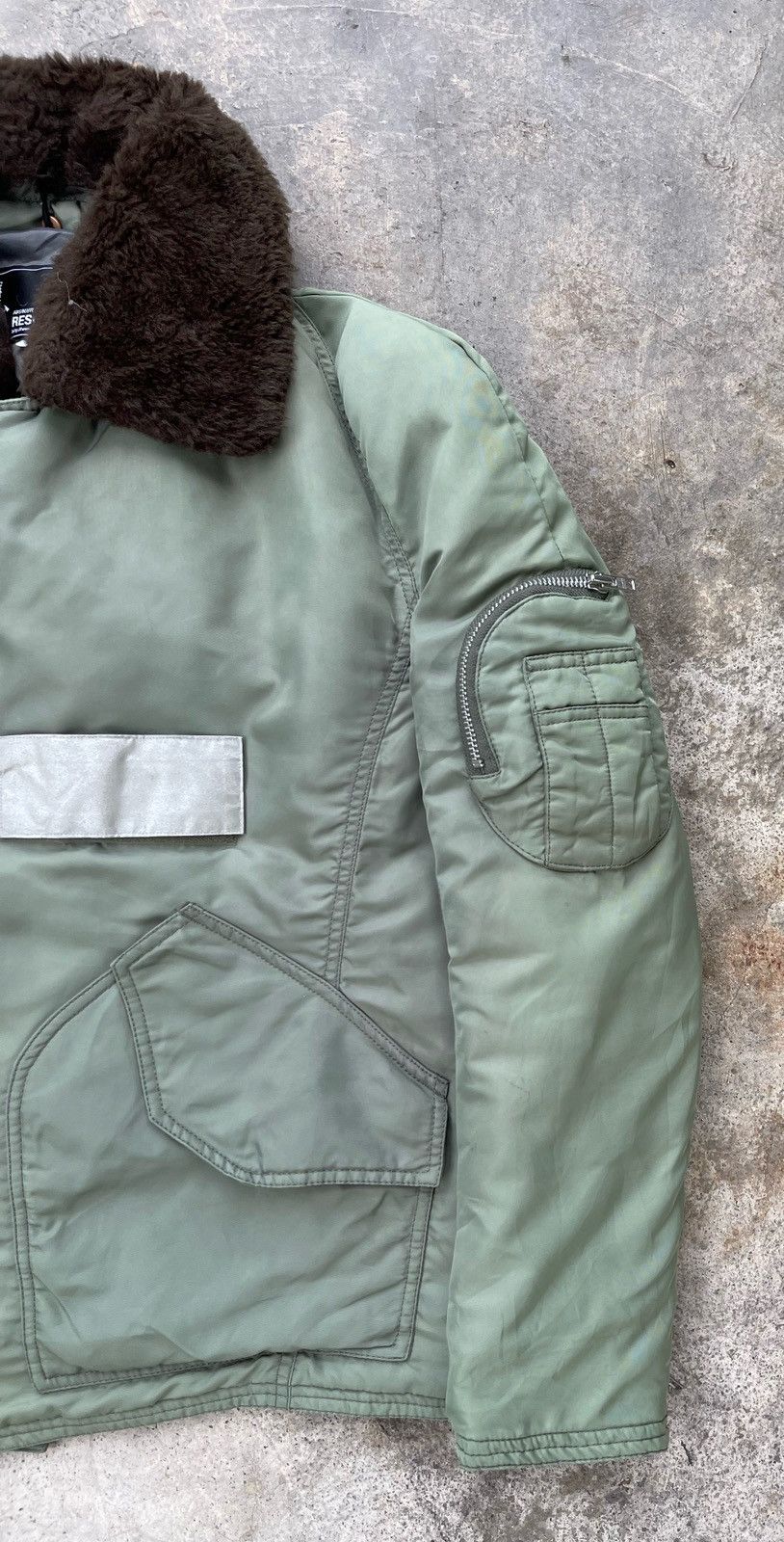 Japanese Brand 🔥RARE🔥 RESCUE SQUAD FUR COLLARED ZIPPER JACKET Size US L / EU 52-54 / 3 - 6 Thumbnail