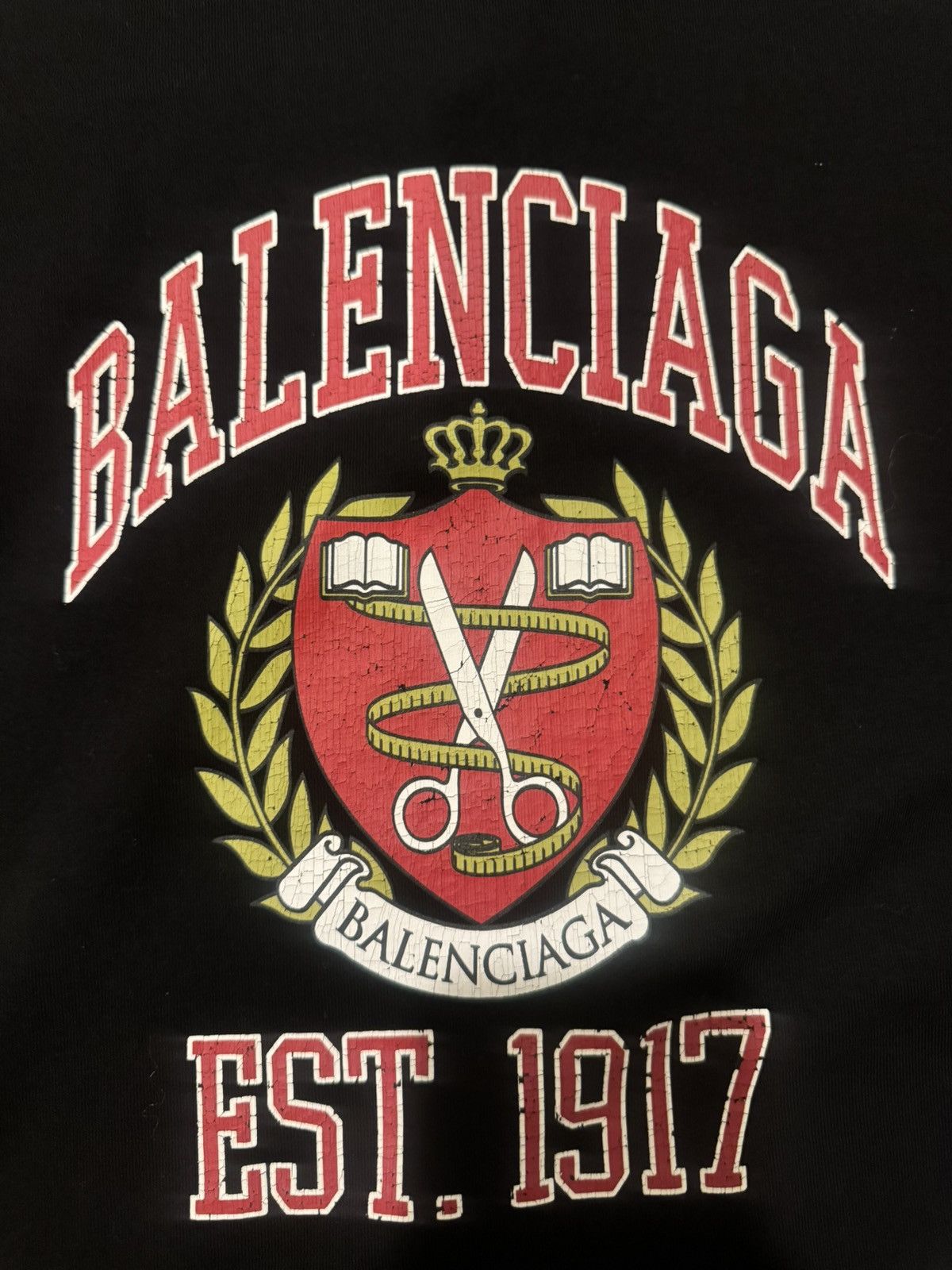 Balenciaga Balenciaga Universiry T Shirt Size US L / EU 52-54 / 3 - 2 Thumbnail