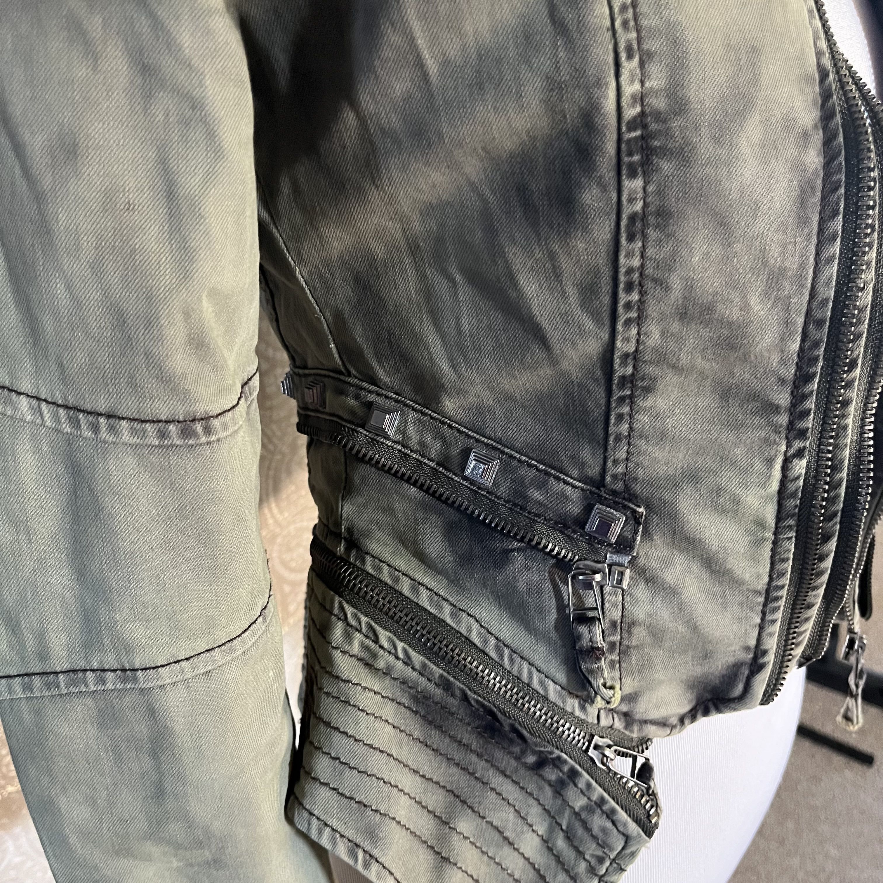 Vintage Studded Steampunk Women's denim Jacket Size S / US 4 / IT 40 - 4 Thumbnail