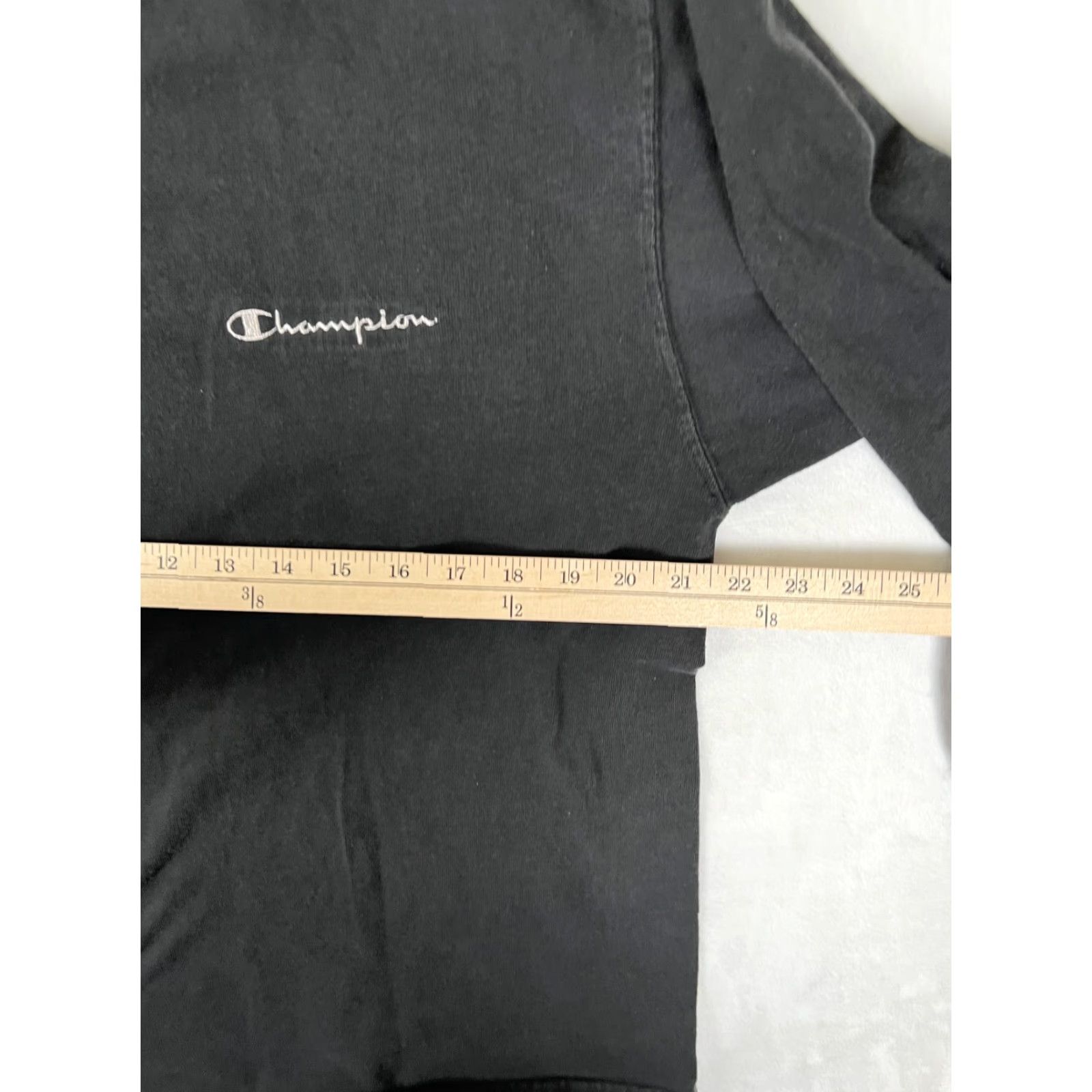 Champion Vintage Champion Long Sleeve 1/4 Zip Mens Large Black Made in USA 90s Size US L / EU 52-54 / 3 - 6 Thumbnail