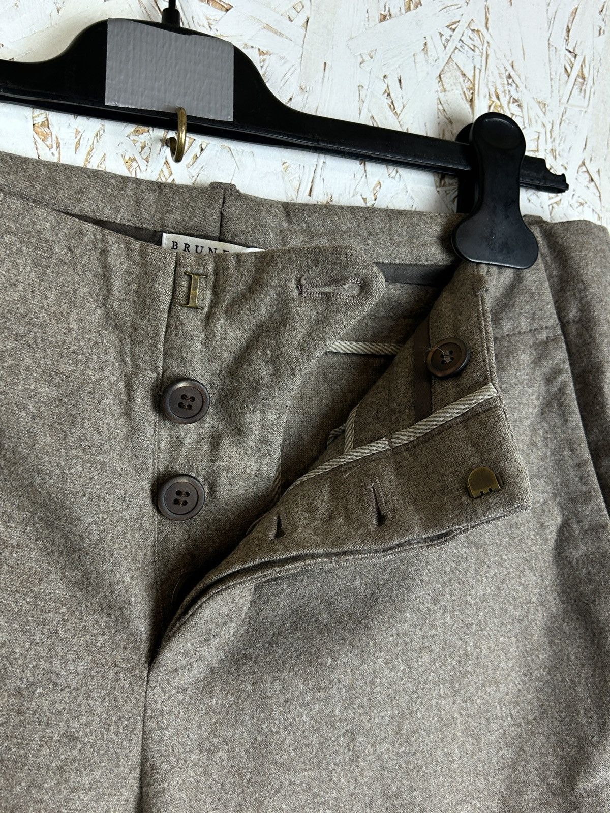 Brunello Cucinelli Brunello Cucinelli Wool Cashmere Trousers Pants Size 28" / US 6 / IT 42 - 4 Thumbnail