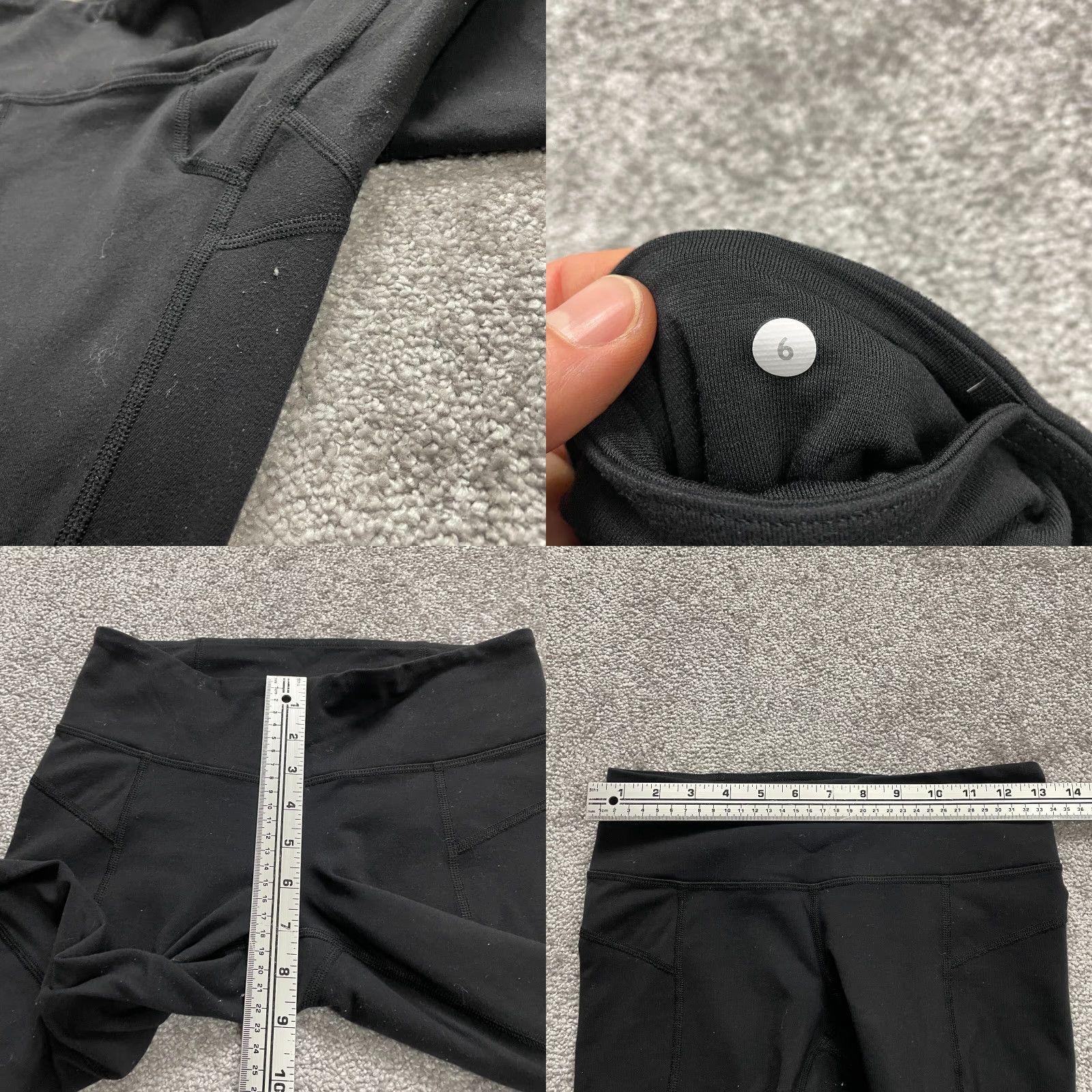 Lululemon LULULEMON Women’s Capri Leggings Size 6 Black Slim Stretch Yoga Activewear Size 28" / US 6 / IT 42 - 8 Thumbnail