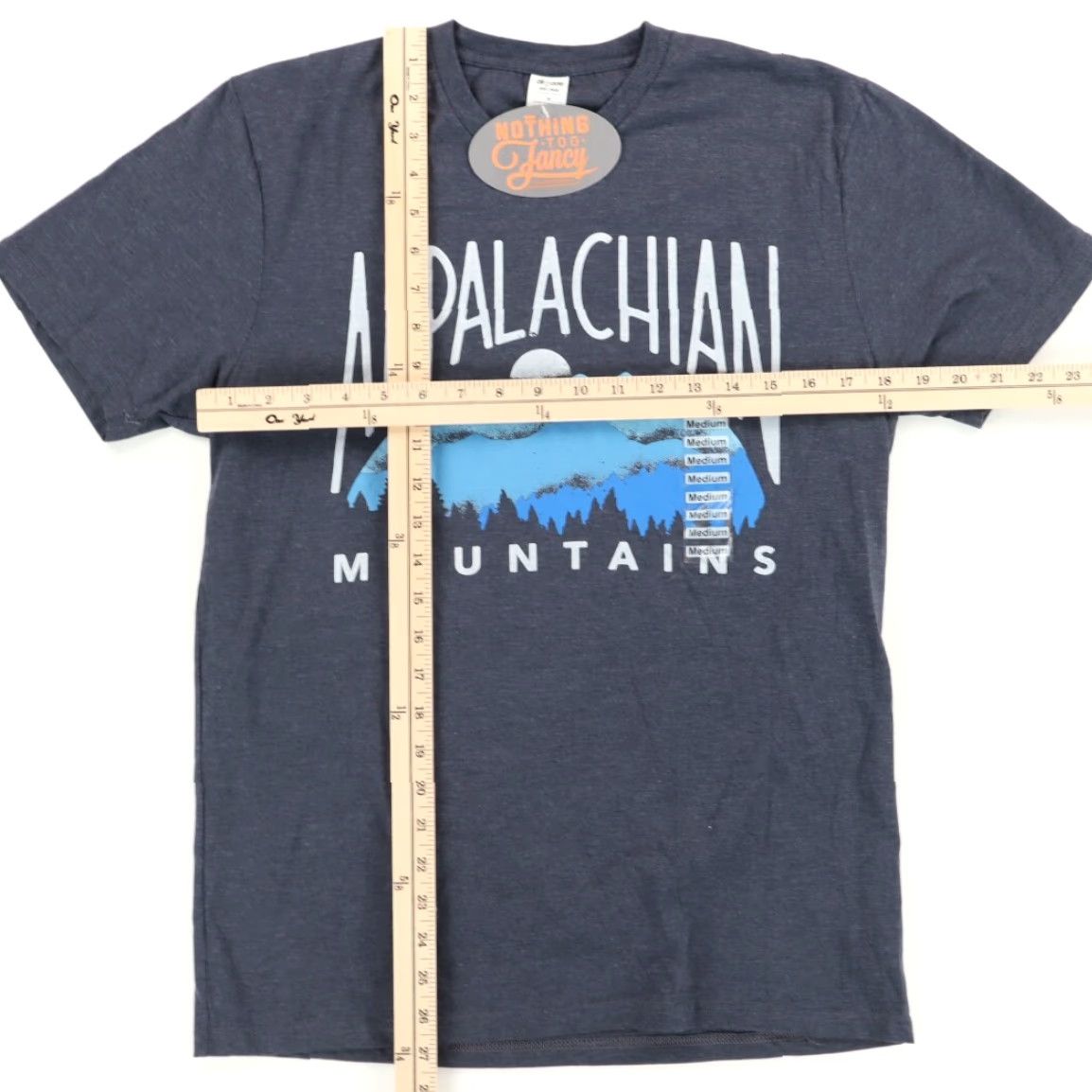 Vintage Allmade Appalachian Mountains Graphic Solid Shirt M Charcoal Men Size US M / EU 48-50 / 2 - 3 Thumbnail