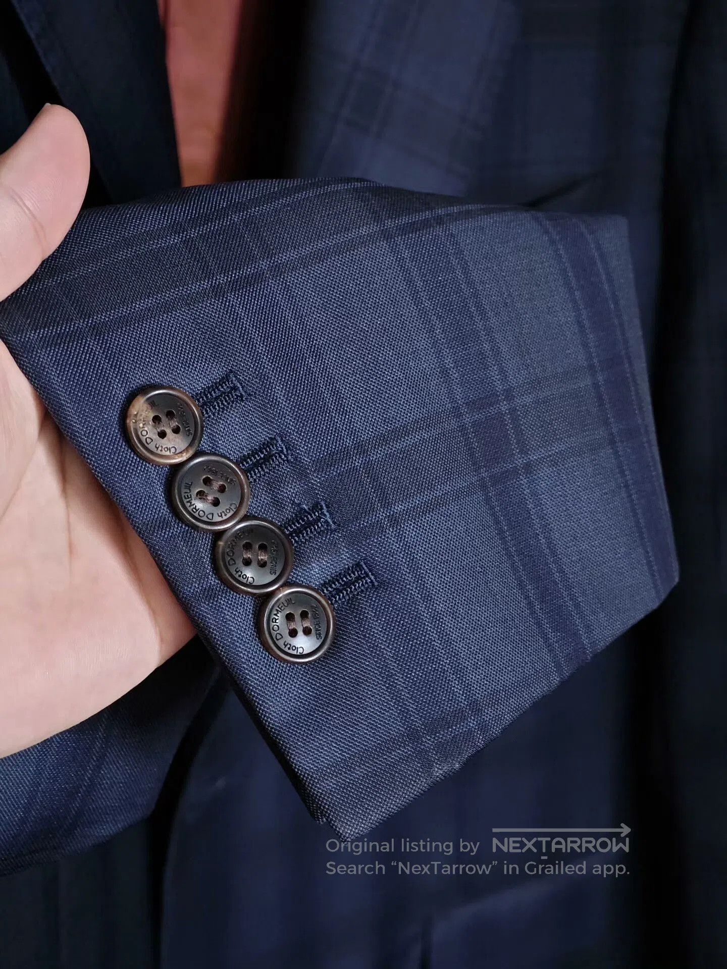 Ermenegildo Zegna Dormeuil Custom Blue Plaid Suit. Size US M / EU 48-50 / 2 - 4 Thumbnail
