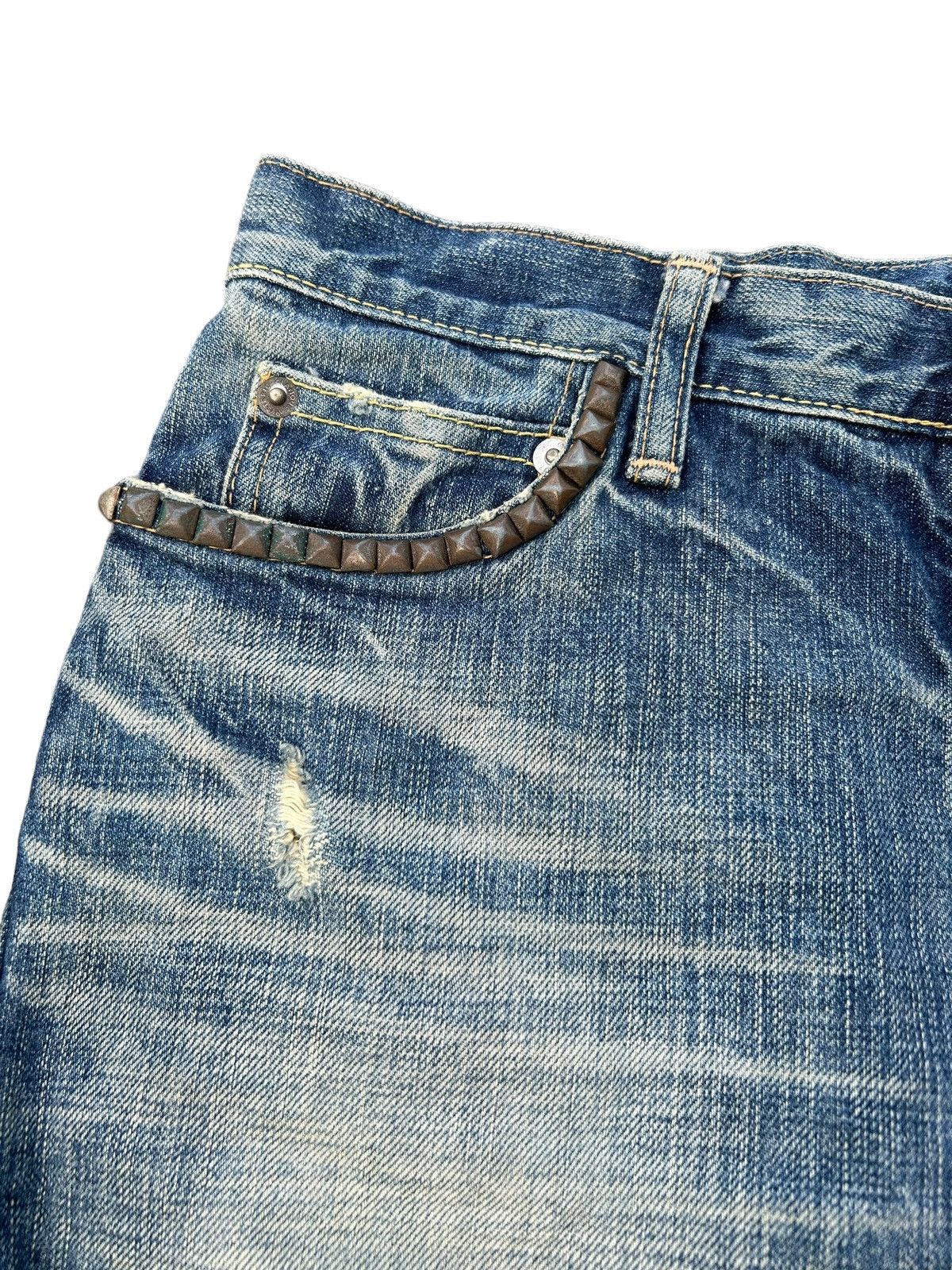 Hysteric Glamour × Japanese Brand × Kapital Hysteric Glamour Vintage distressed Skirt Jeans🎌☠️ Size 29" - 3 Thumbnail