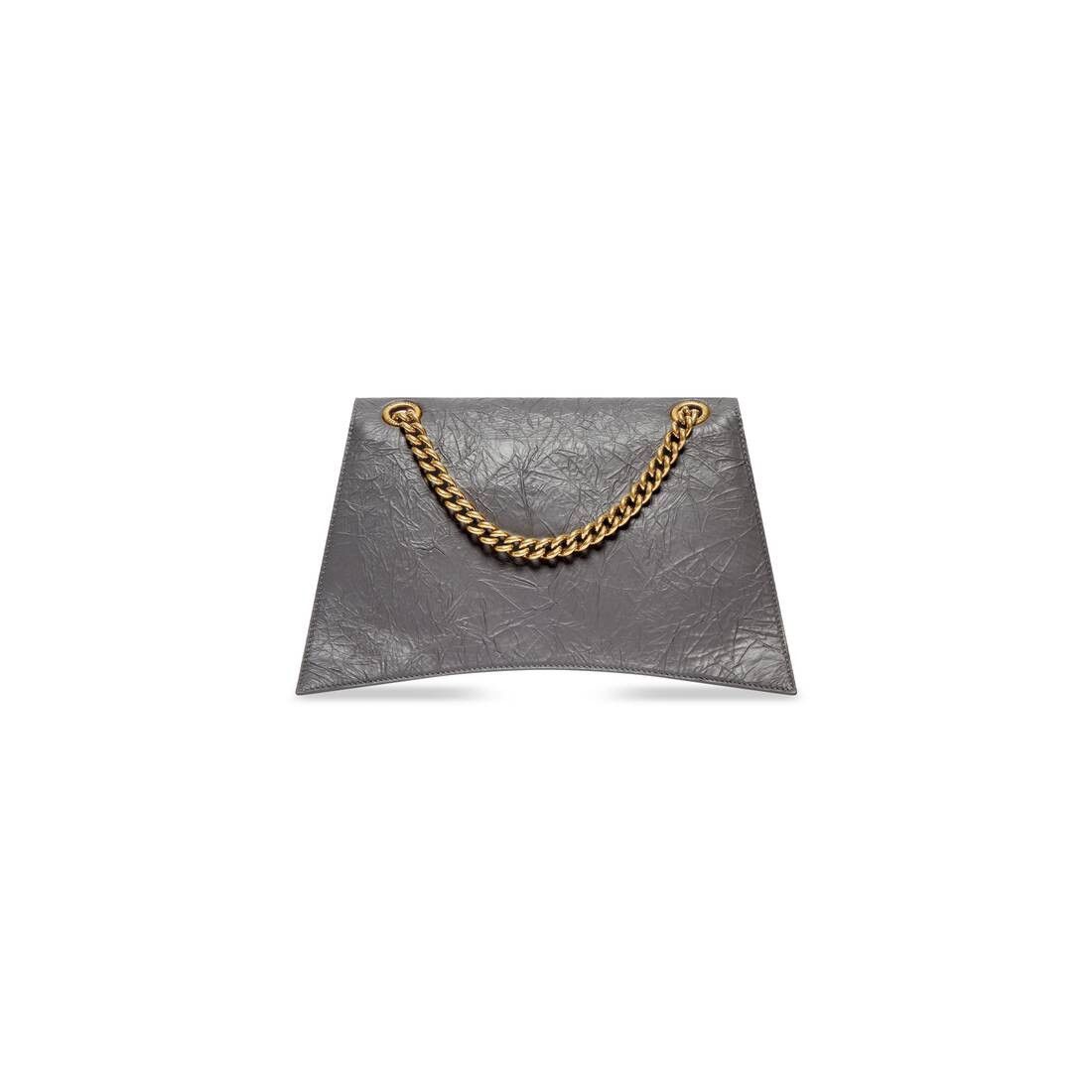 Balenciaga o1la1rc1a1125 Size: OS / Crush Medium Chain Bag in Dark Grey Size ONE SIZE - 7 Thumbnail