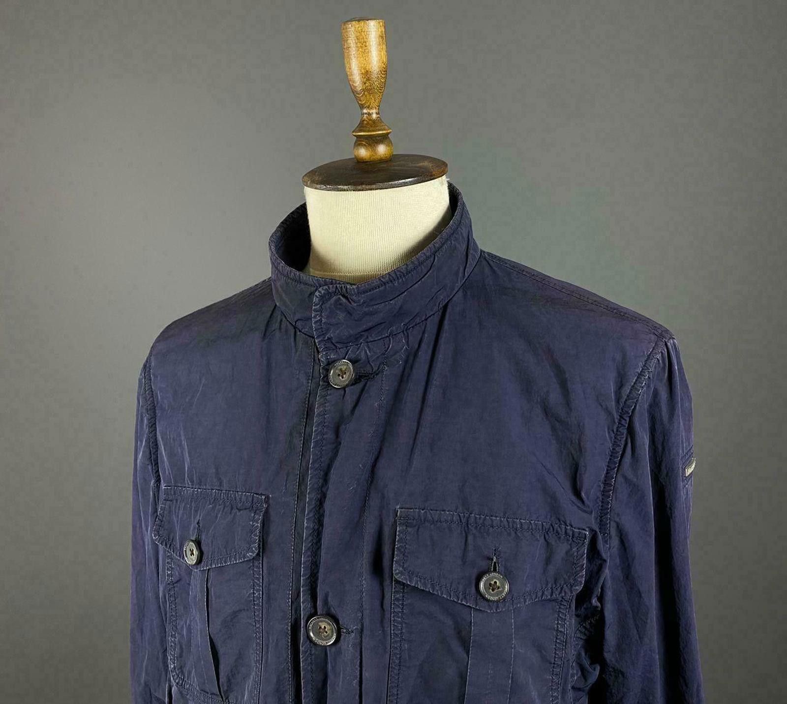 Designer Men Hackett London Blue Multi Pocket Nylon Jacket Size XL Size US XL / EU 56 / 4 - 2 Thumbnail