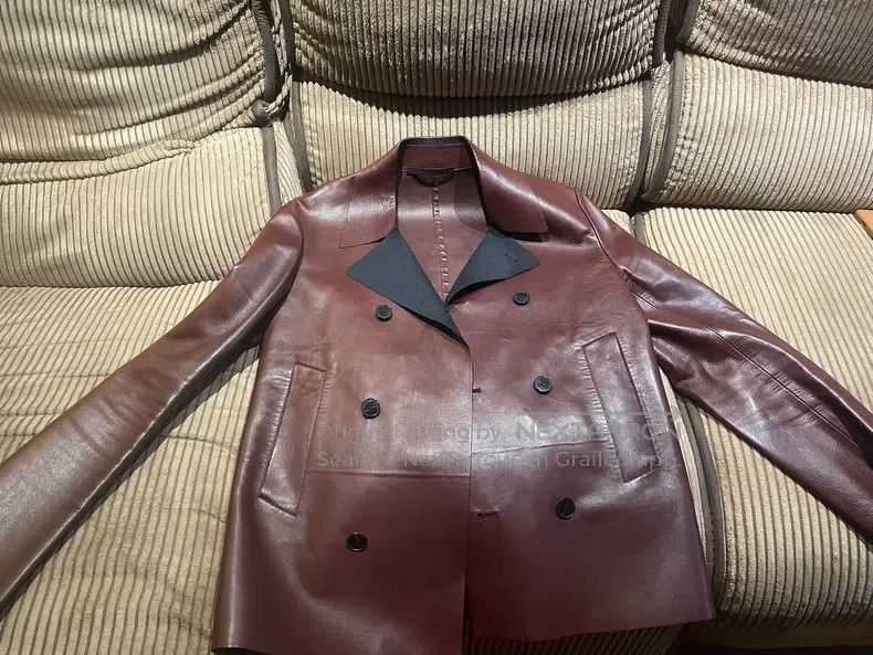 Valentino Double-breasted leather jacket