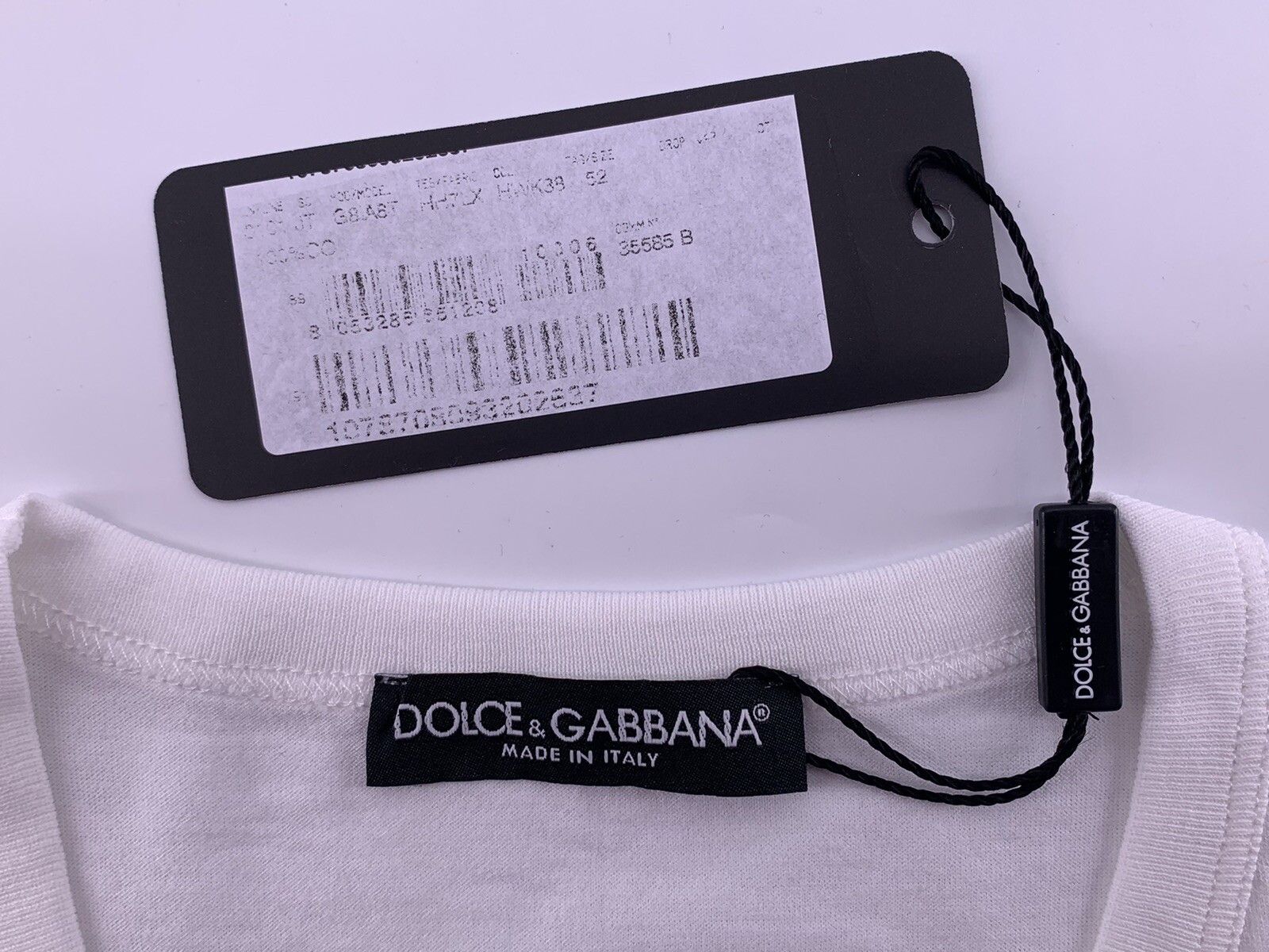 Dolce & Gabbana New Dolce&Gabbana T-Shirt Men's Size-52-L Size US L / EU 52-54 / 3 - 3 Thumbnail