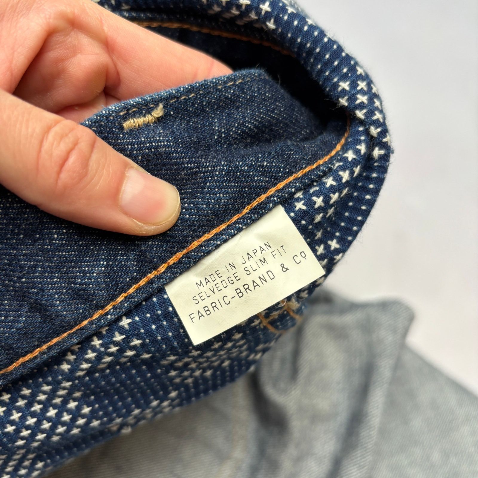 Fabric Brand & Co. Fabric Brand & Co Selvedge Denim Slim Fit Jeans Men's 30x33 Size US 30 / EU 46 - 9 Thumbnail
