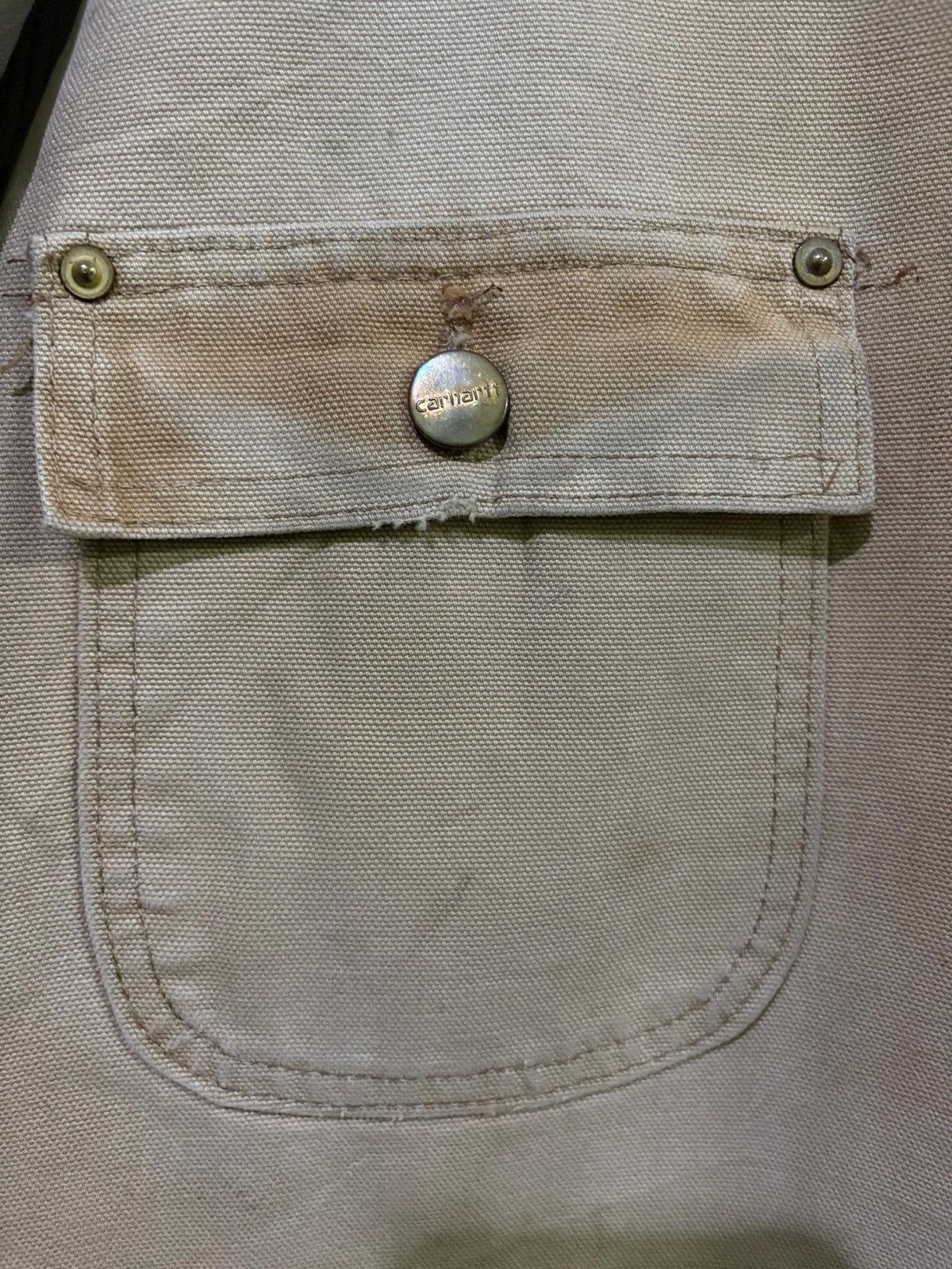 Carhartt VTG 90's CARHARTT Worker Wear Chore Jakcet Michigan Design Size US L / EU 52-54 / 3 - 14 Thumbnail