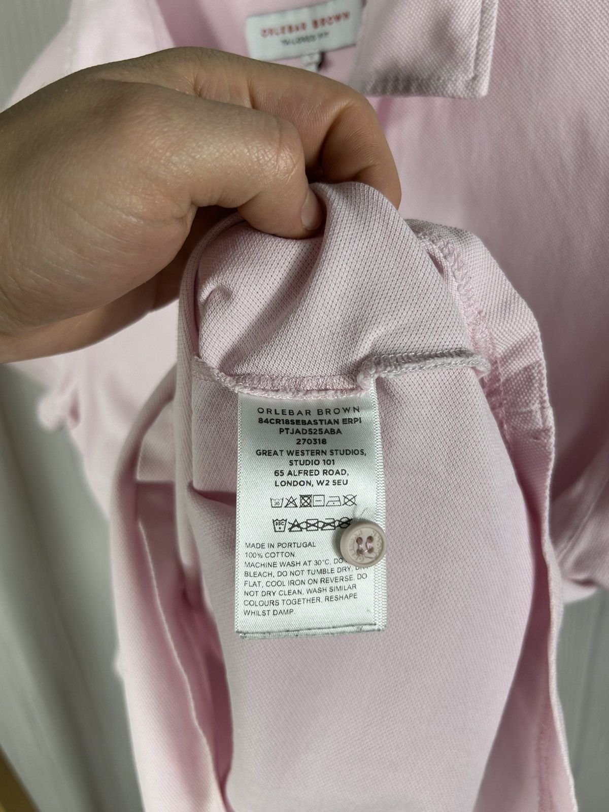 Orlebar Brown Orlebar Brown Tailored Fit Pink Polo Size S Size US S / EU 44-46 / 1 - 10 Thumbnail