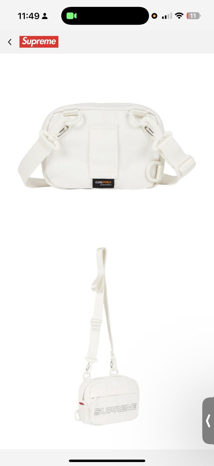 Supreme Supreme Denim Mini Shoulder Bag Size ONE SIZE - 4 Thumbnail