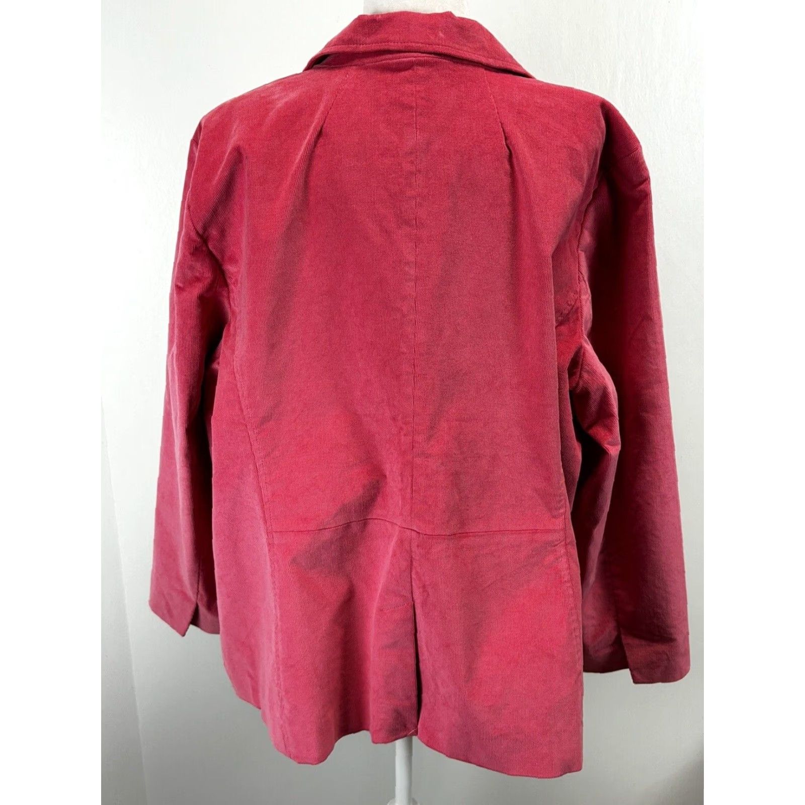 Talbots Talbots Plus Size 24W Pink Corduroy Blazer Jacket 2 Button Womens Size 4XL / US 24-26 - 3 Thumbnail