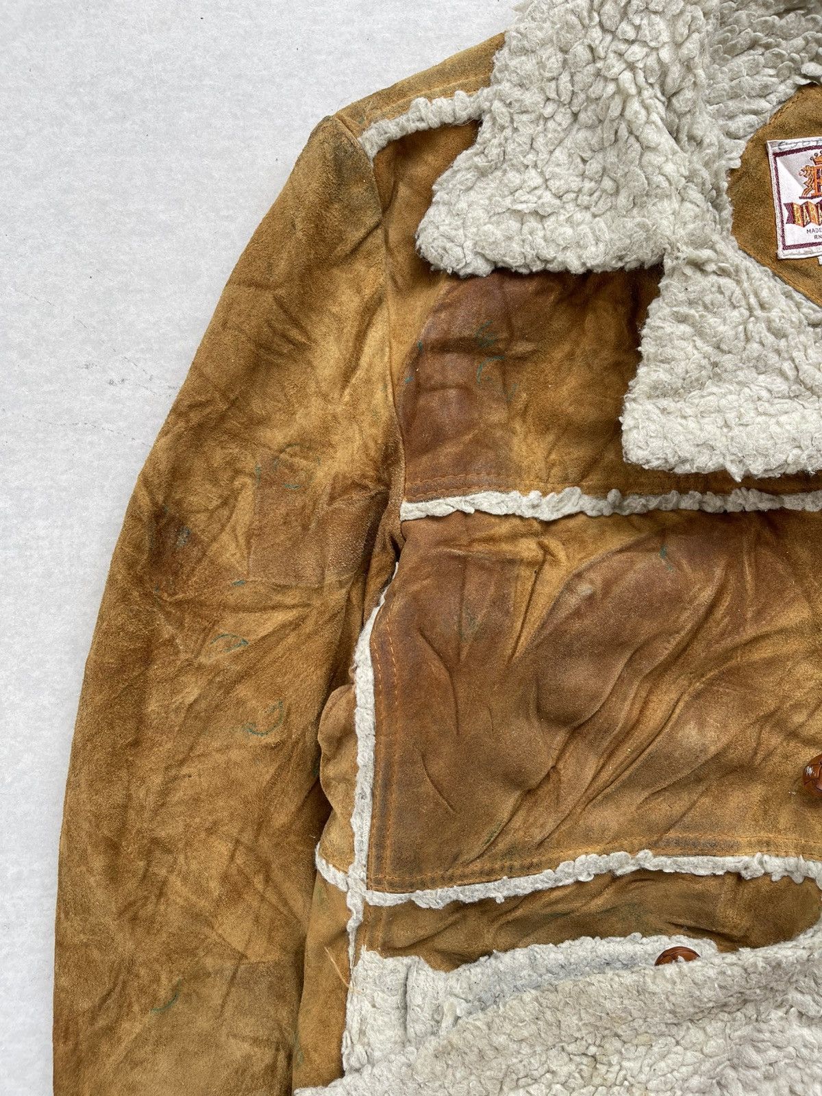 Baracuta 🔥Vintage Baracuta Sherpa Genuine Leather Jacket Size US M / EU 48-50 / 2 - 8 Thumbnail