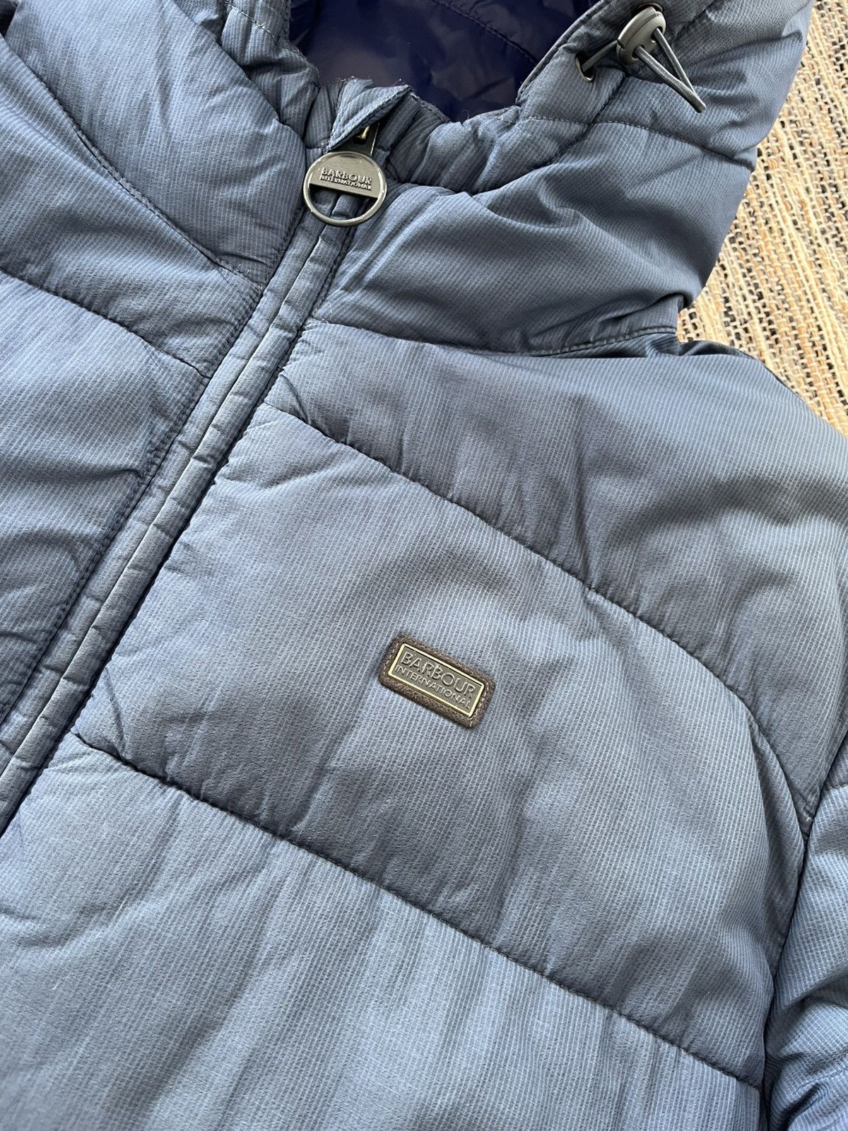 Barbour Vintage Barbour International Court Quilt Jacket Navy Y2K Size US L / EU 52-54 / 3 - 9 Thumbnail