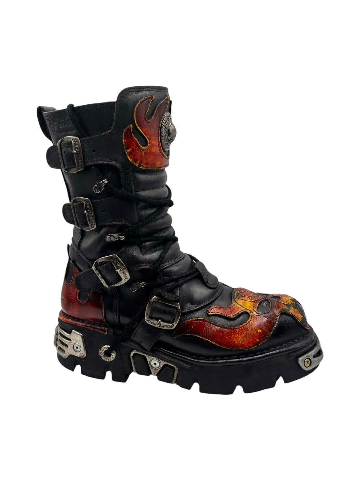 New Rock Vintage New Rock flame reactor boots Size 43 Size US 10 / EU 43 - 4 Thumbnail