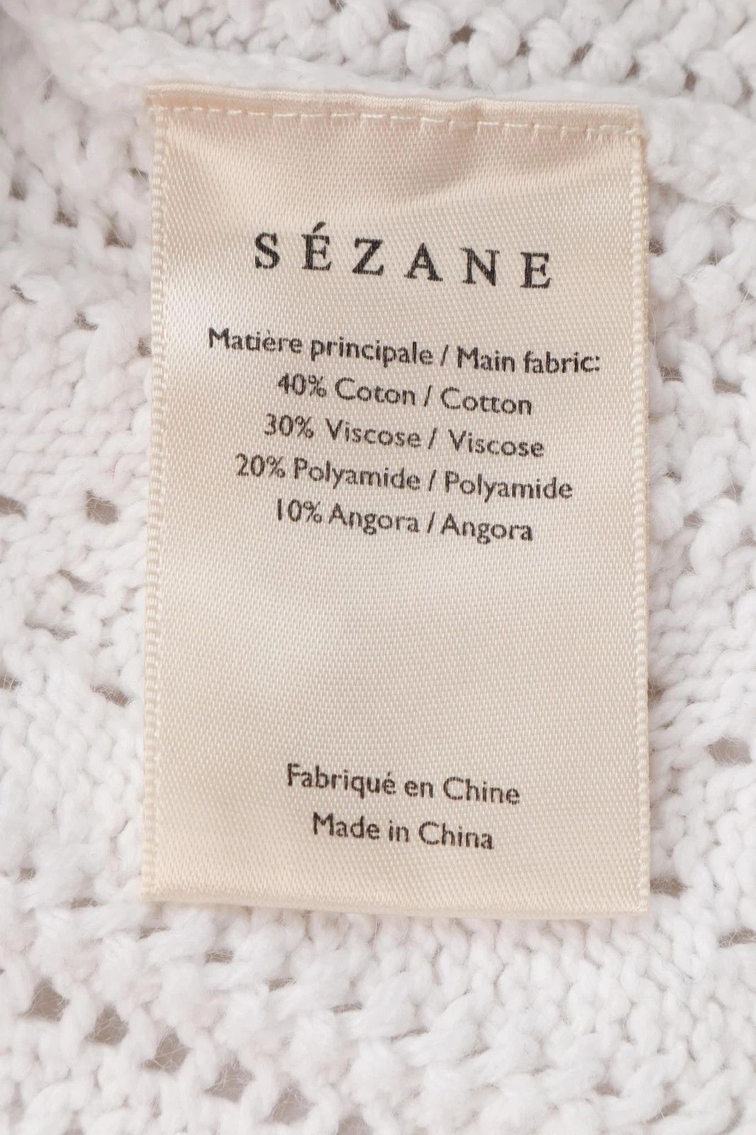 Sezane Women's La Maille Sézane Cable Knit Open Sweater Size XL Size XL / US 12-14 / IT 48-50 - 4 Thumbnail