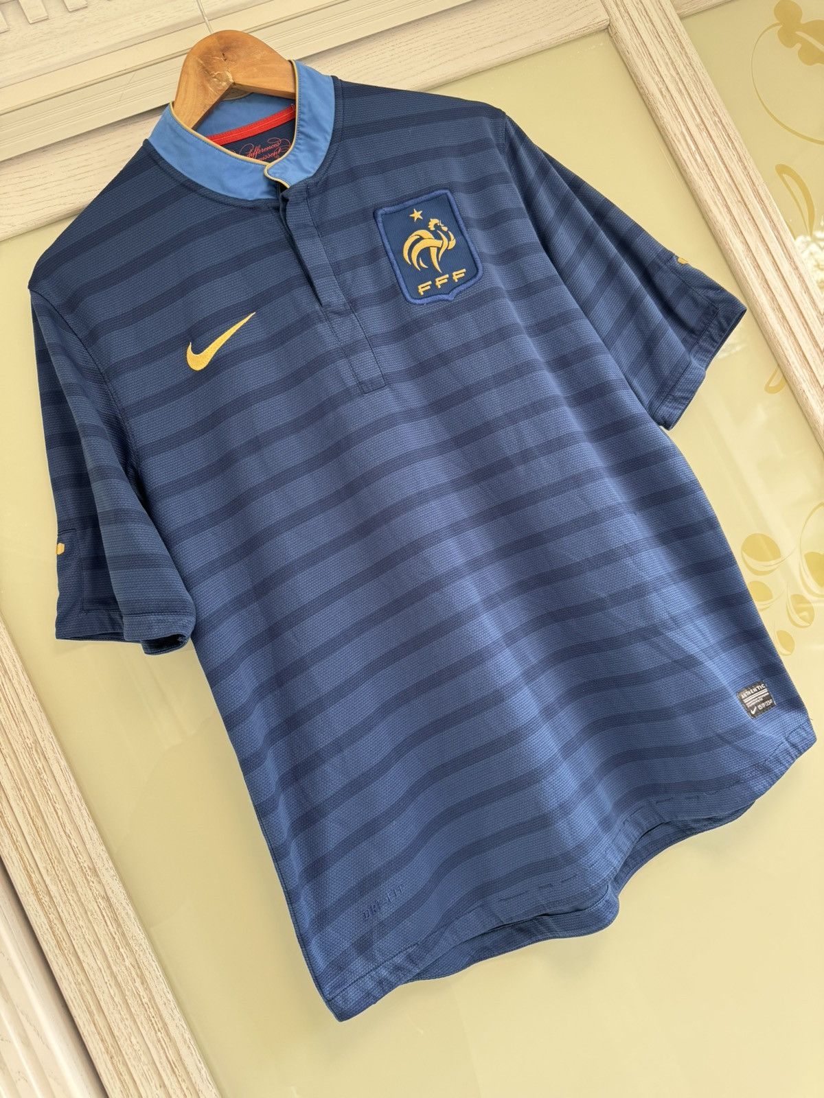 Nike France 2012-2013 Home Soccer Jersey Football Shirt Kit Size US L / EU 52-54 / 3 - 4 Thumbnail