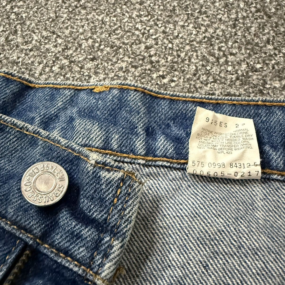Levi's Levis 505 Regular Fit Straight Leg Dirty Denim W35 y2k Style Size US 36 / EU 52 - 13 Thumbnail