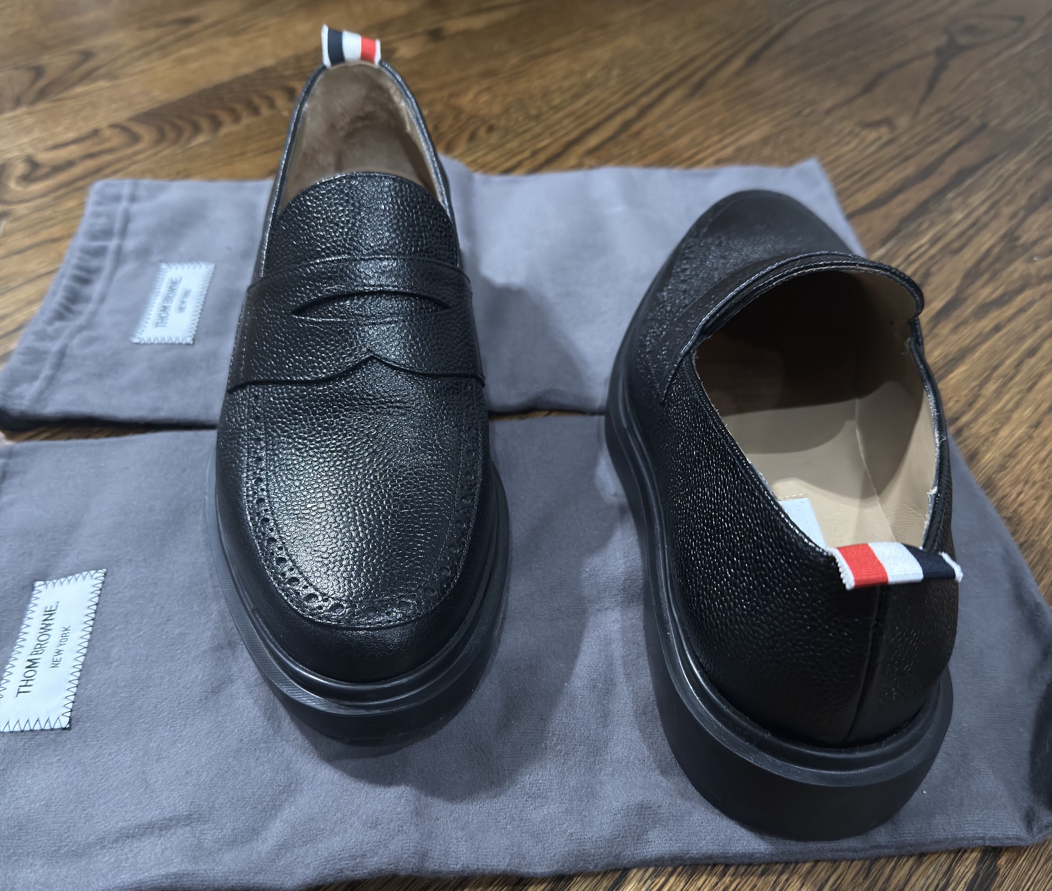 Thom Browne Thom Browne Pebble Grain Penny Loafer Black Size 8 Size US 8 / EU 41 - 4 Thumbnail